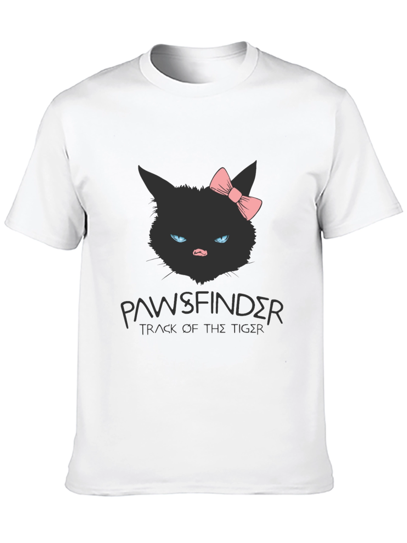Pawsfinder Black Cat Graphic T-Shirt