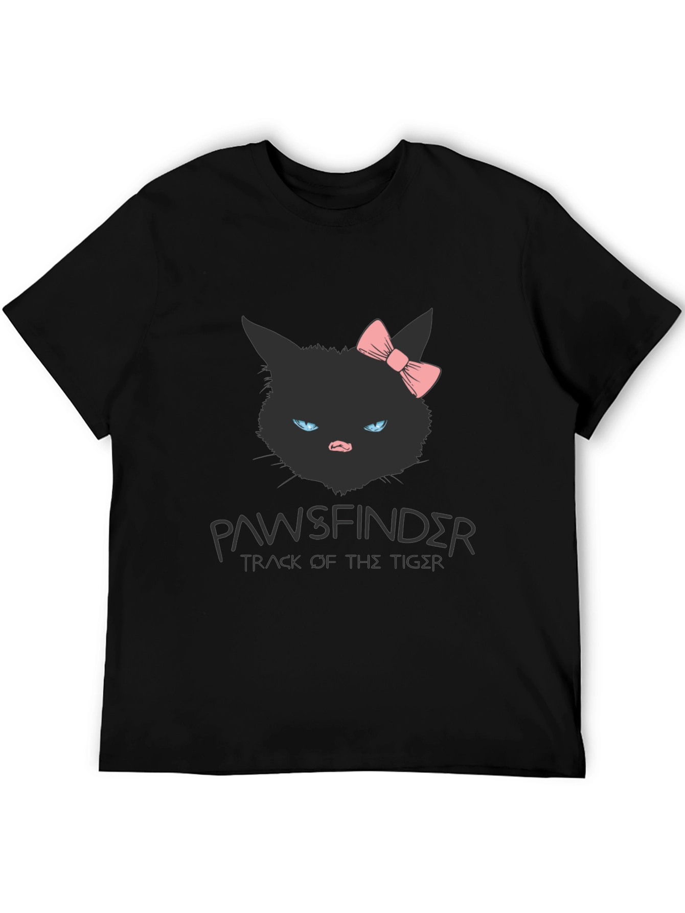 Pawsfinder Black Cat Graphic T-Shirt
