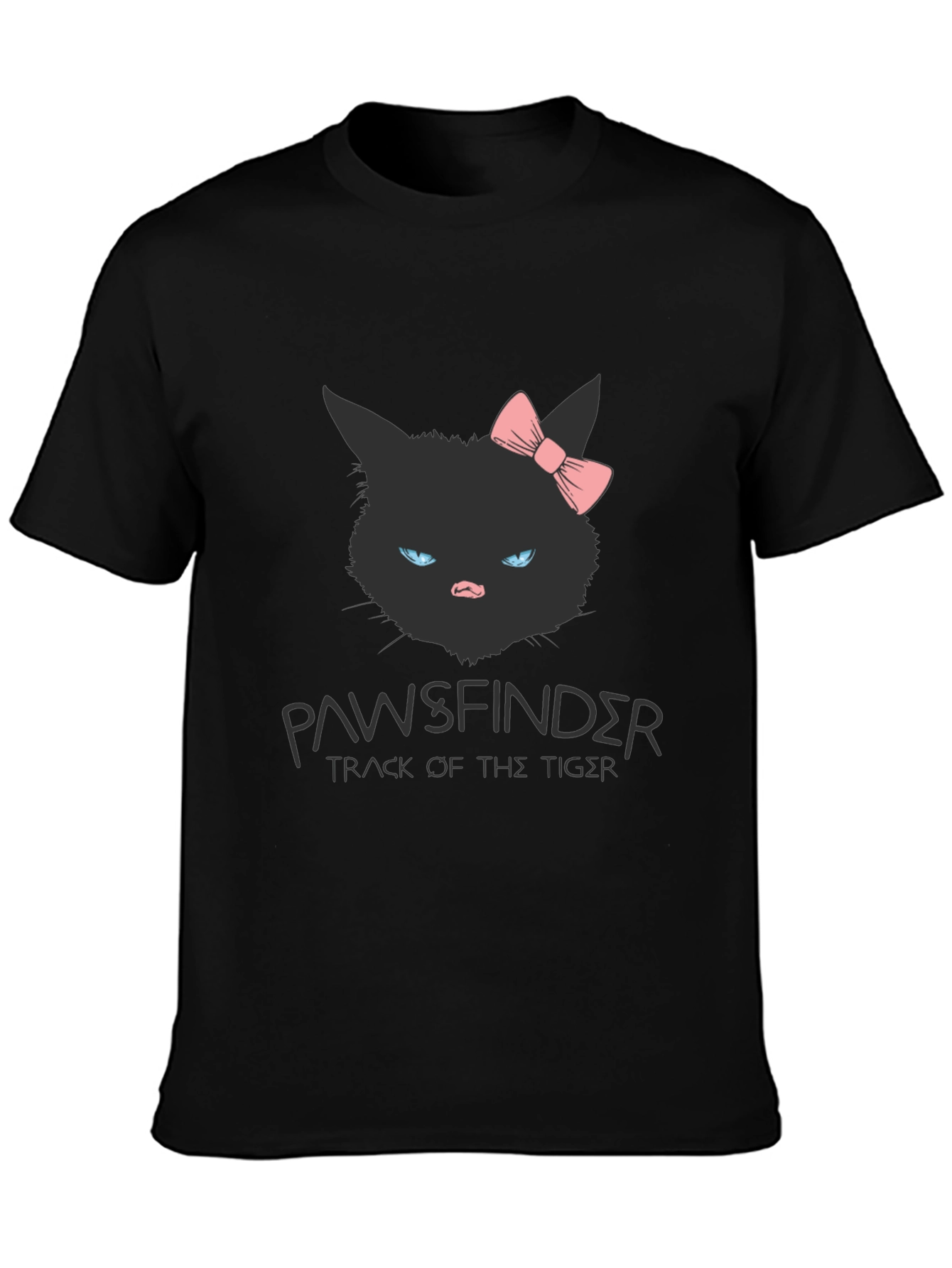 Pawsfinder Black Cat Graphic T-Shirt