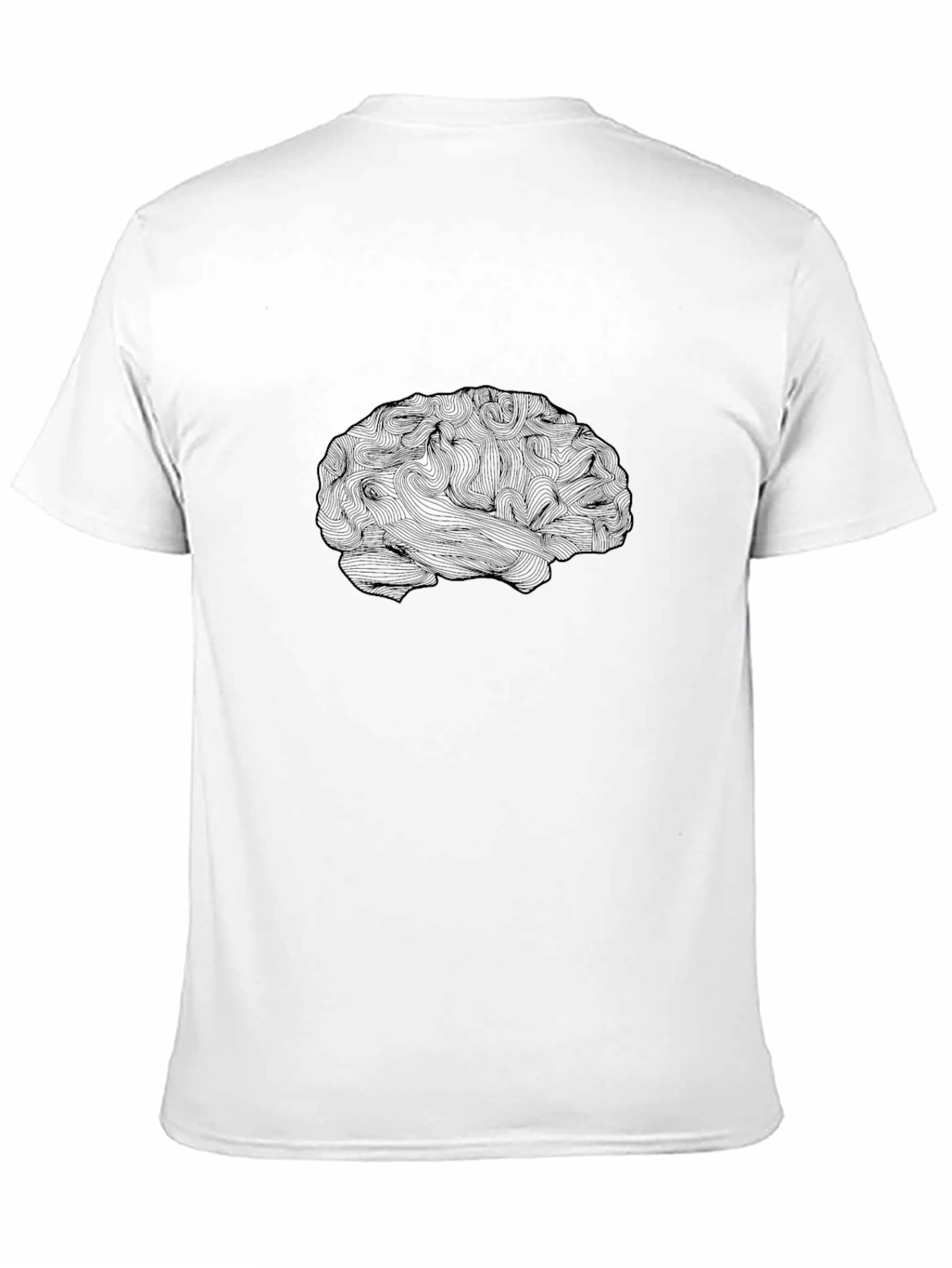 Brain Graphic Tee - Black Cotton Blend
