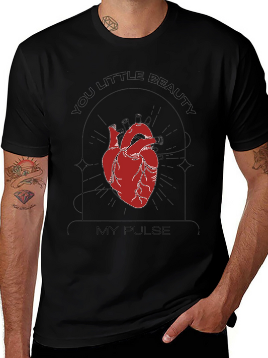 Anatomical Heart Graphic Tee - You Little Beauty My Pulse