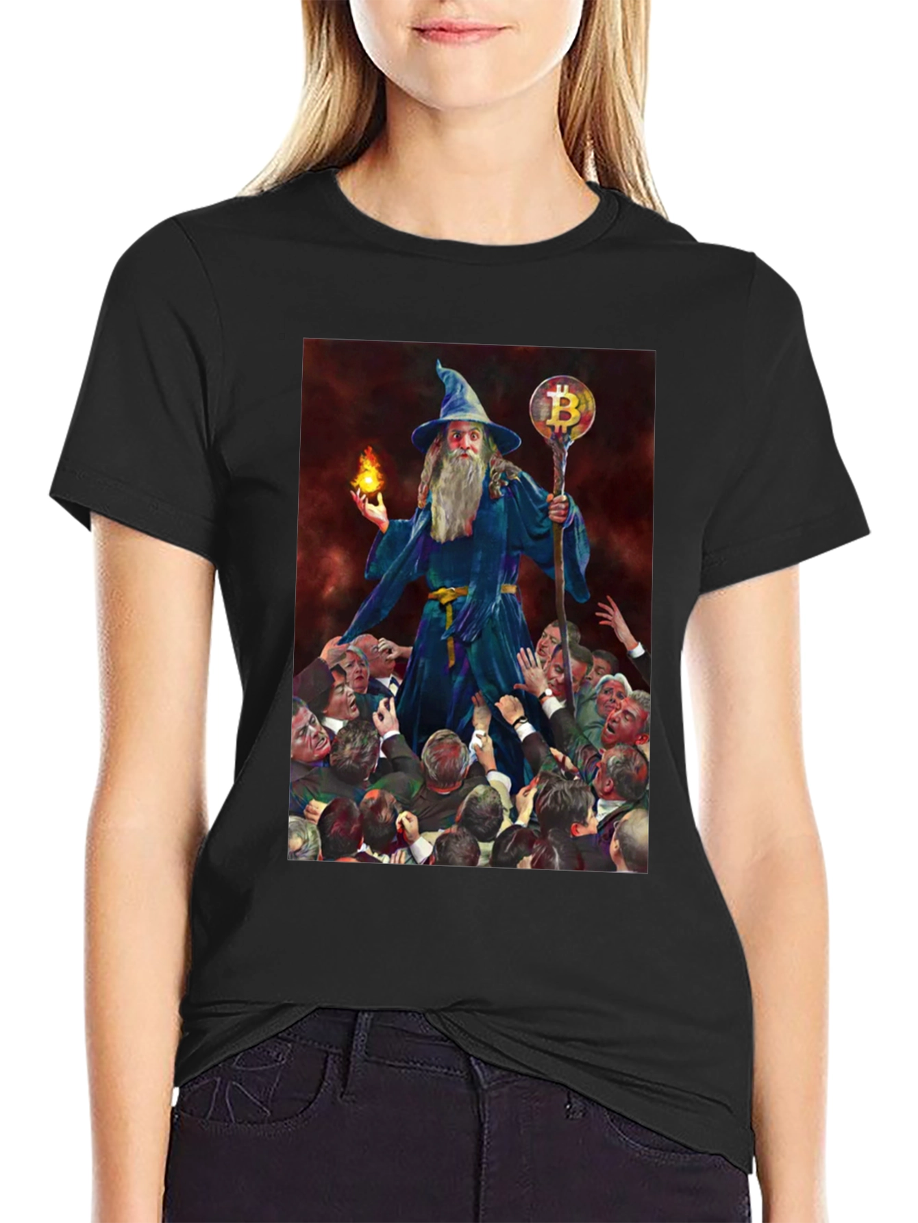 Bitcoin Wizard T-Shirt - Crypto Magic!
