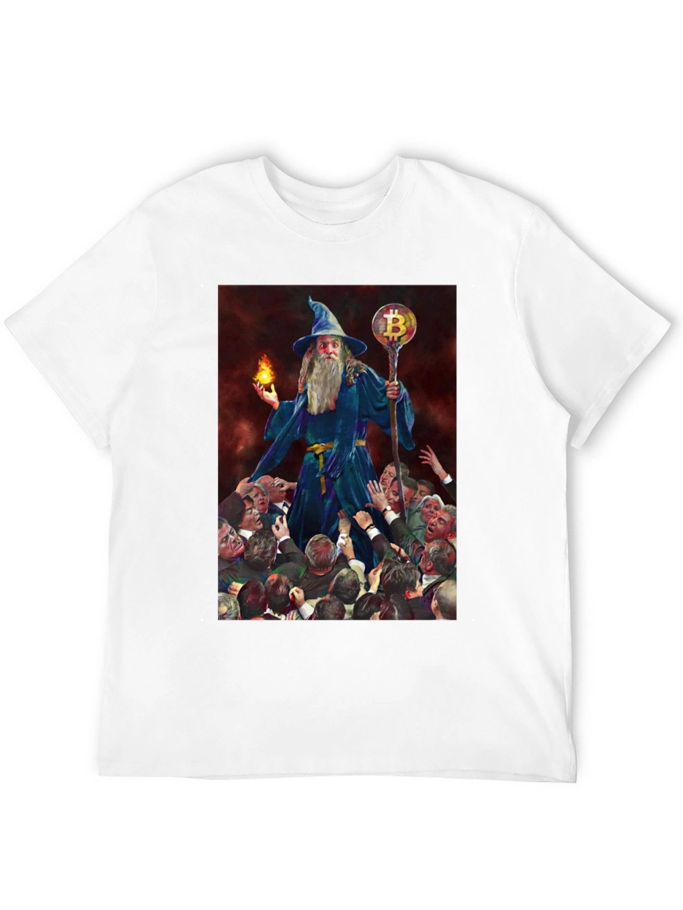 Bitcoin Wizard T-Shirt - Crypto Magic!