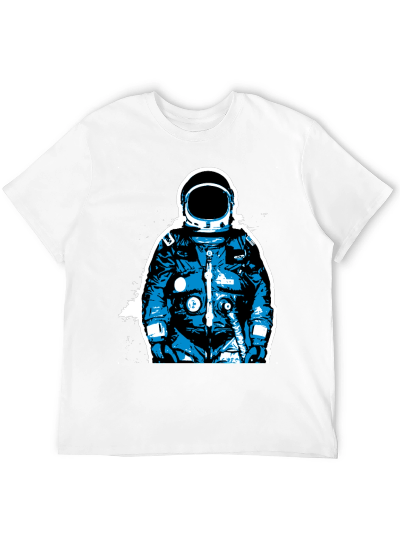 Astronaut Graphic Print Black T-Shirt