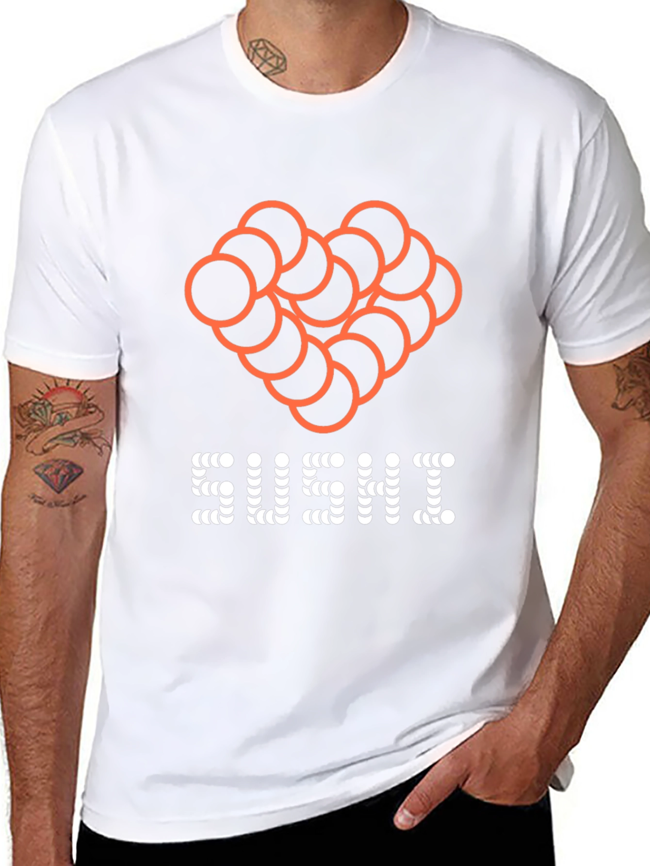 Sushi Lover Tee - Black Graphic T-Shirt