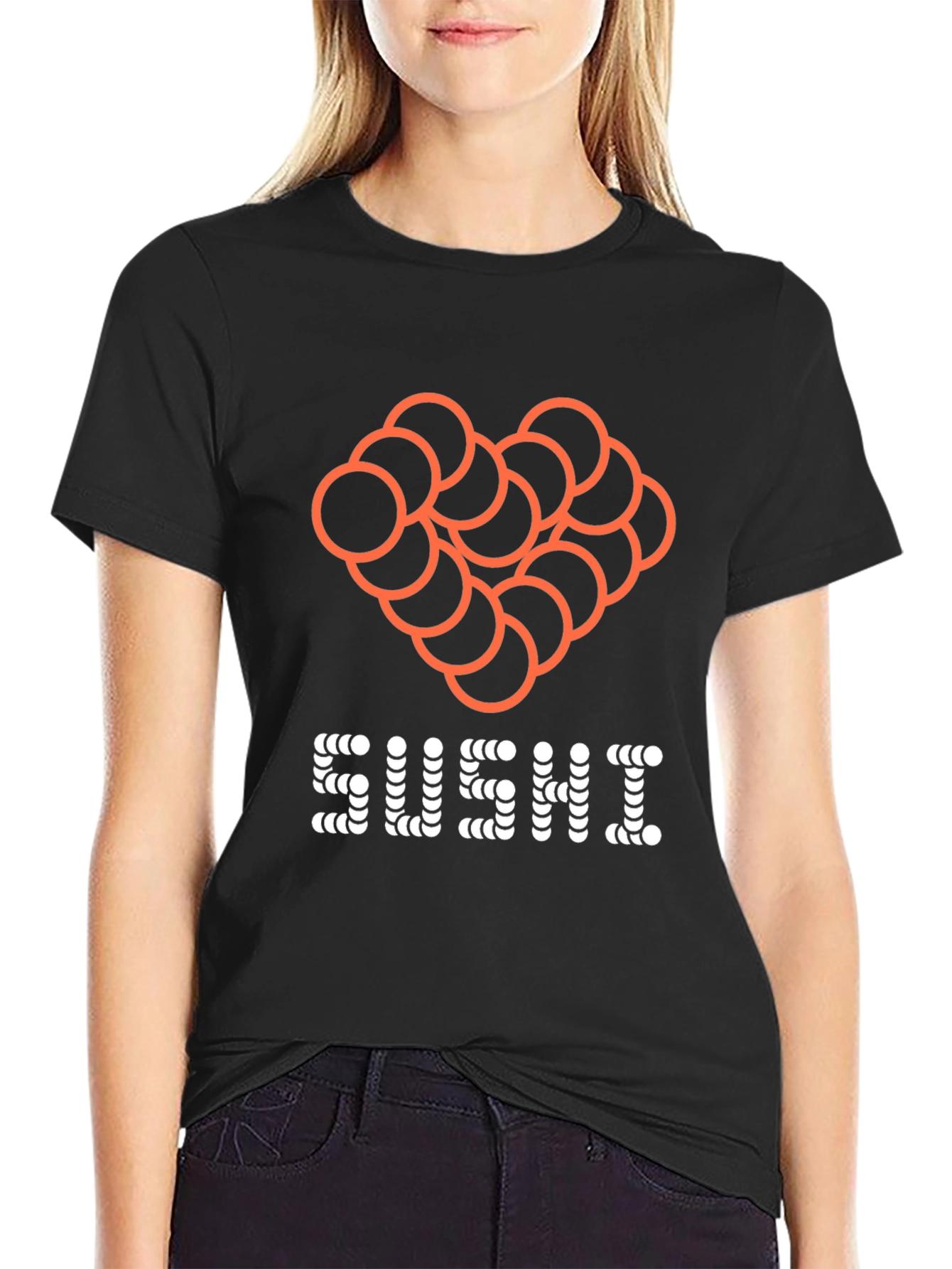 Sushi Lover Tee - Black Graphic T-Shirt