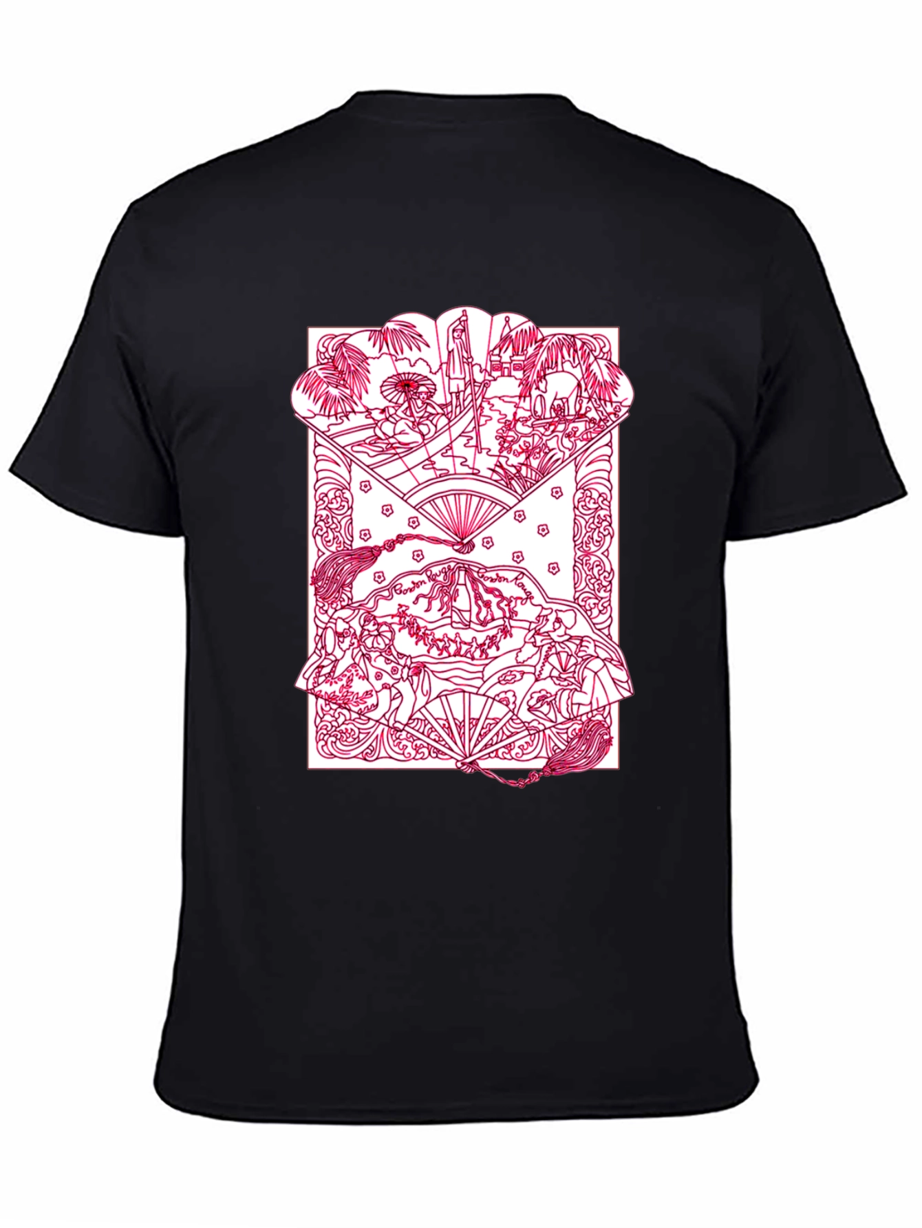 Artistic Graphic Print Crew Neck T-Shirt
