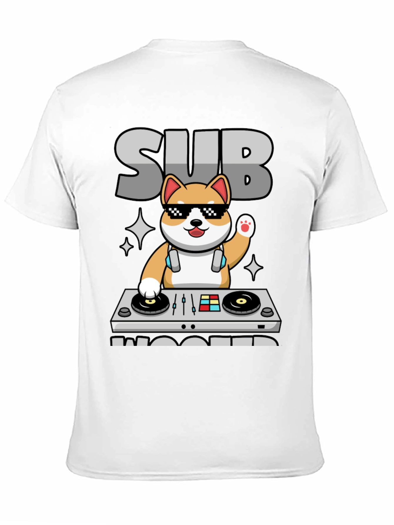 DJ Shiba Inu T-Shirt - Sub Woofers