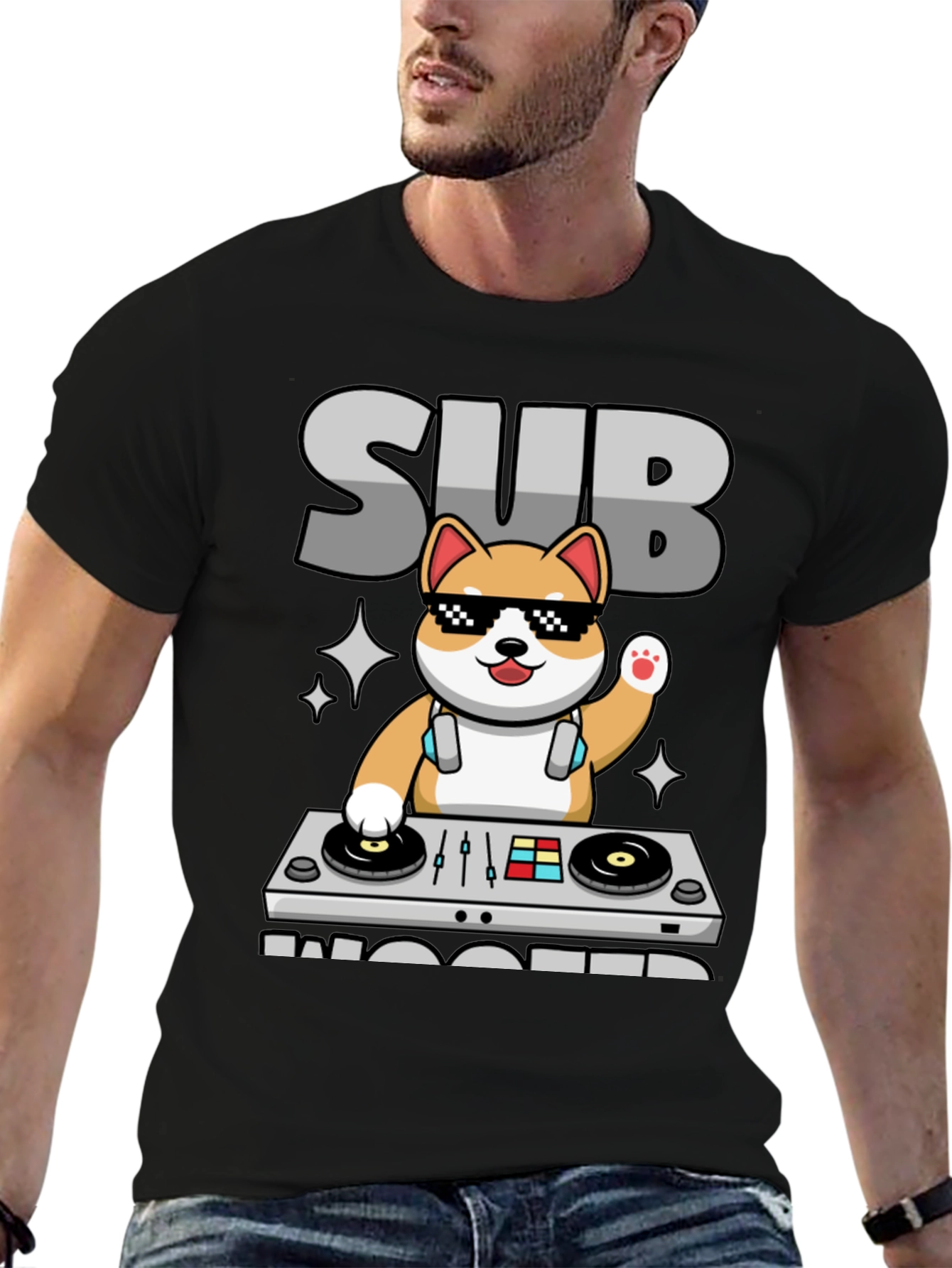 DJ Shiba Inu T-Shirt - Sub Woofers