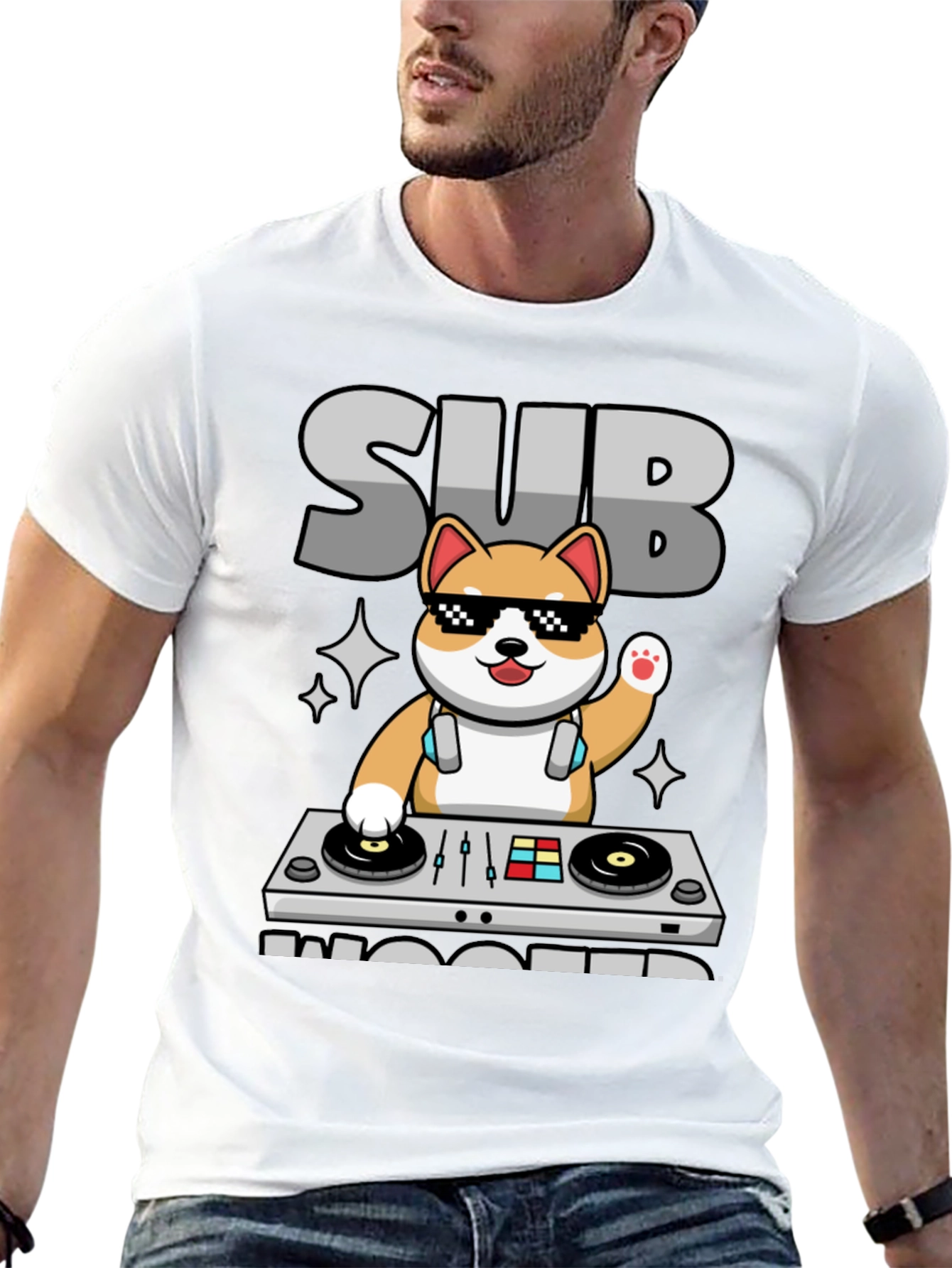 DJ Shiba Inu T-Shirt - Sub Woofers
