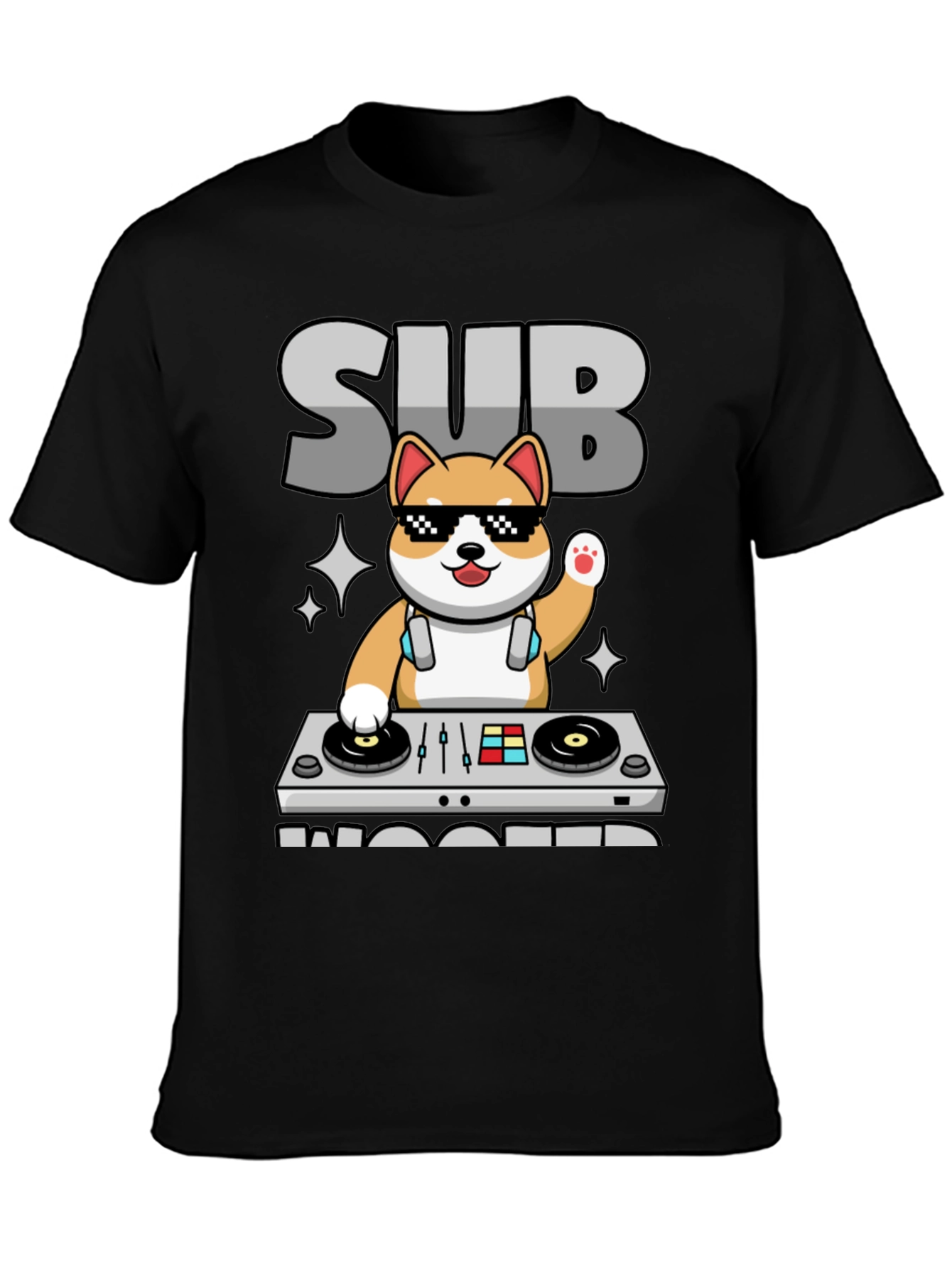 DJ Shiba Inu T-Shirt - Sub Woofers