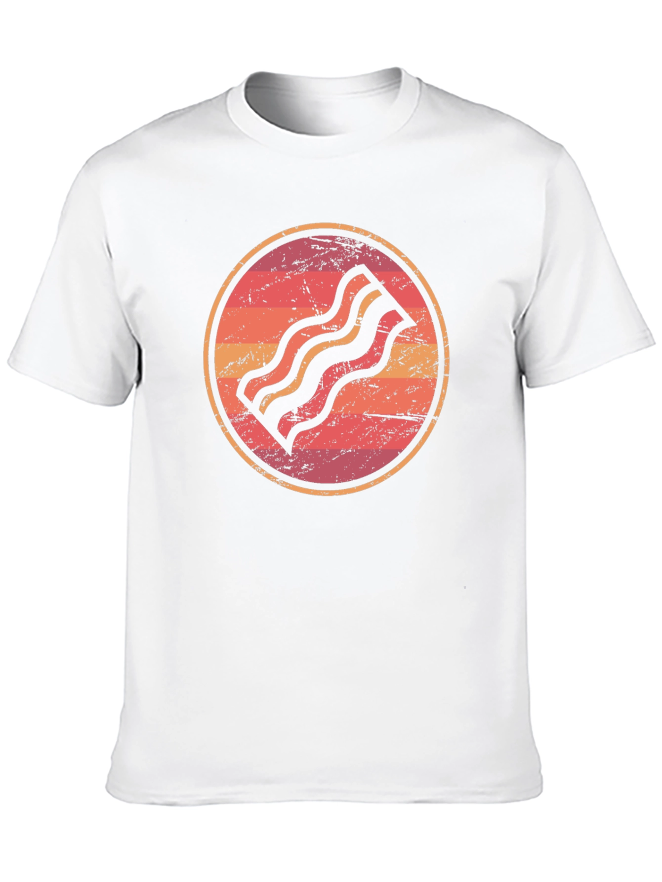 Retro Bacon Graphic Tee - Black Unisex T-Shirt