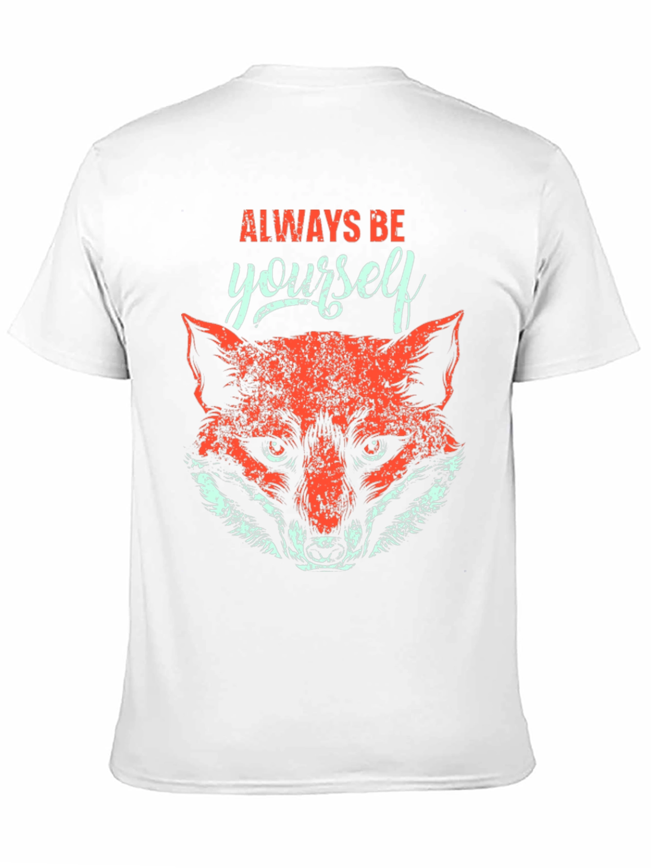 Always Be Yourself Fox Graphic Tee - Black