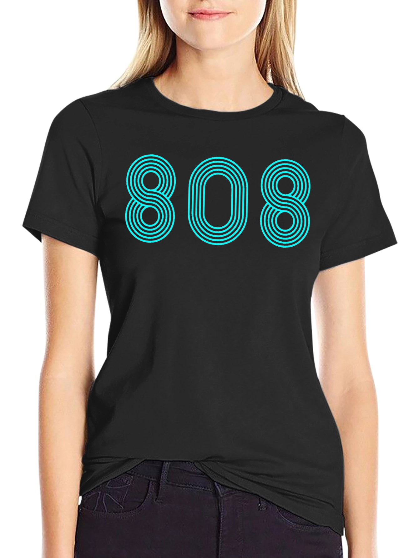 808 Graphic Tee - Retro Style Classic Cool