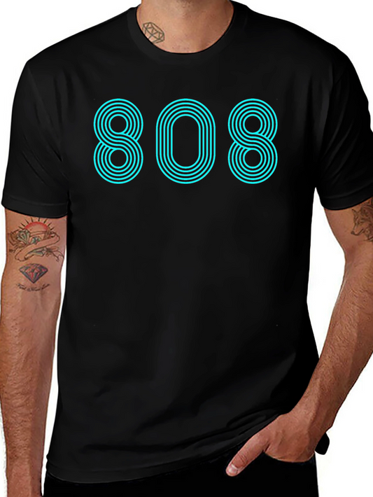 808 Graphic Tee - Retro Style Classic Cool
