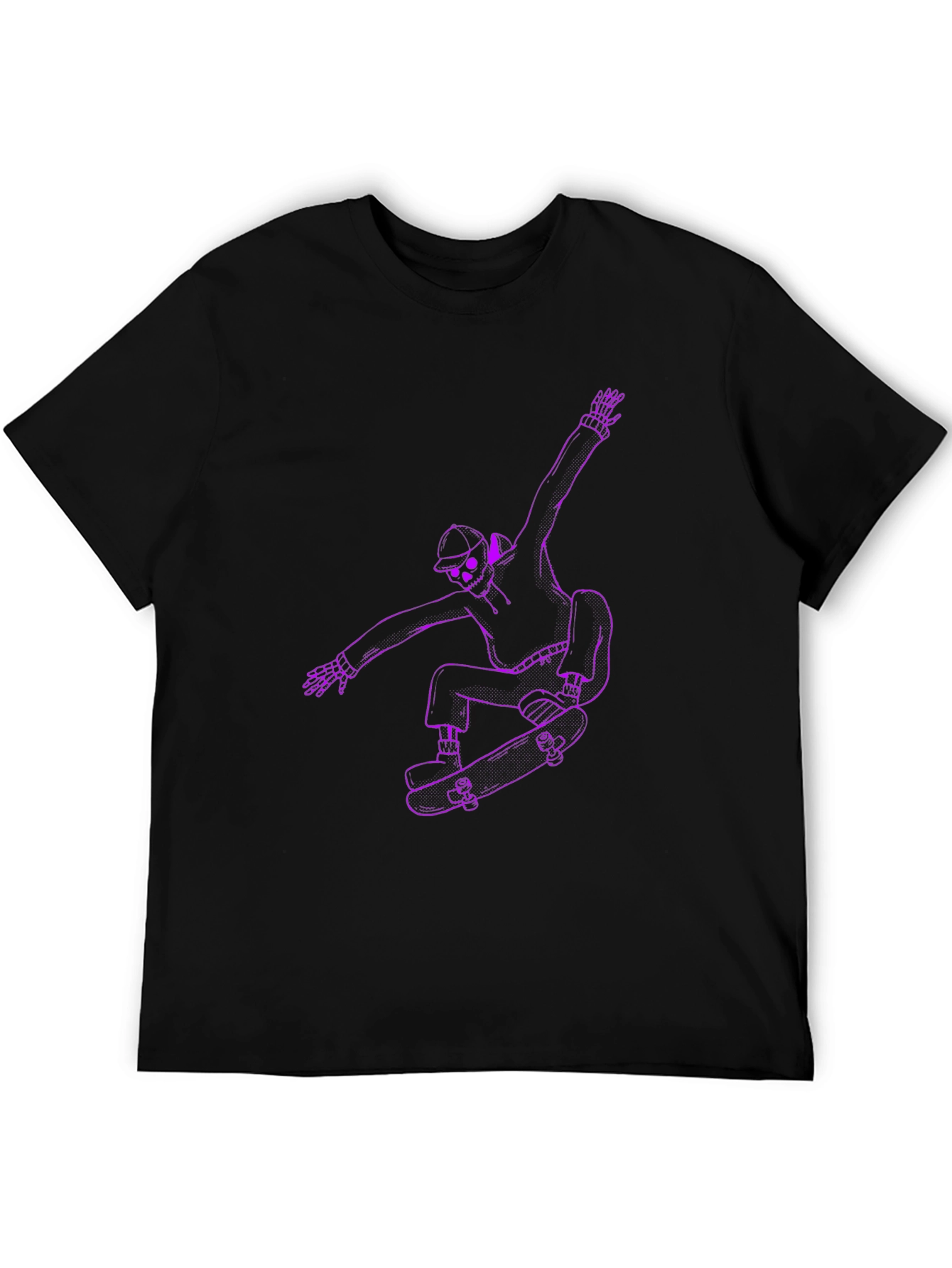 Skateboarding Skeleton Graphic Tee