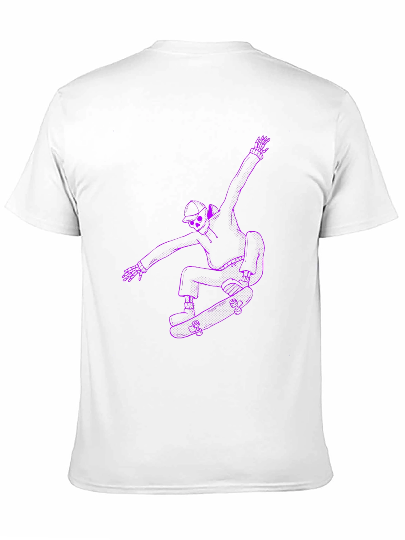 Skateboarding Skeleton Graphic Tee