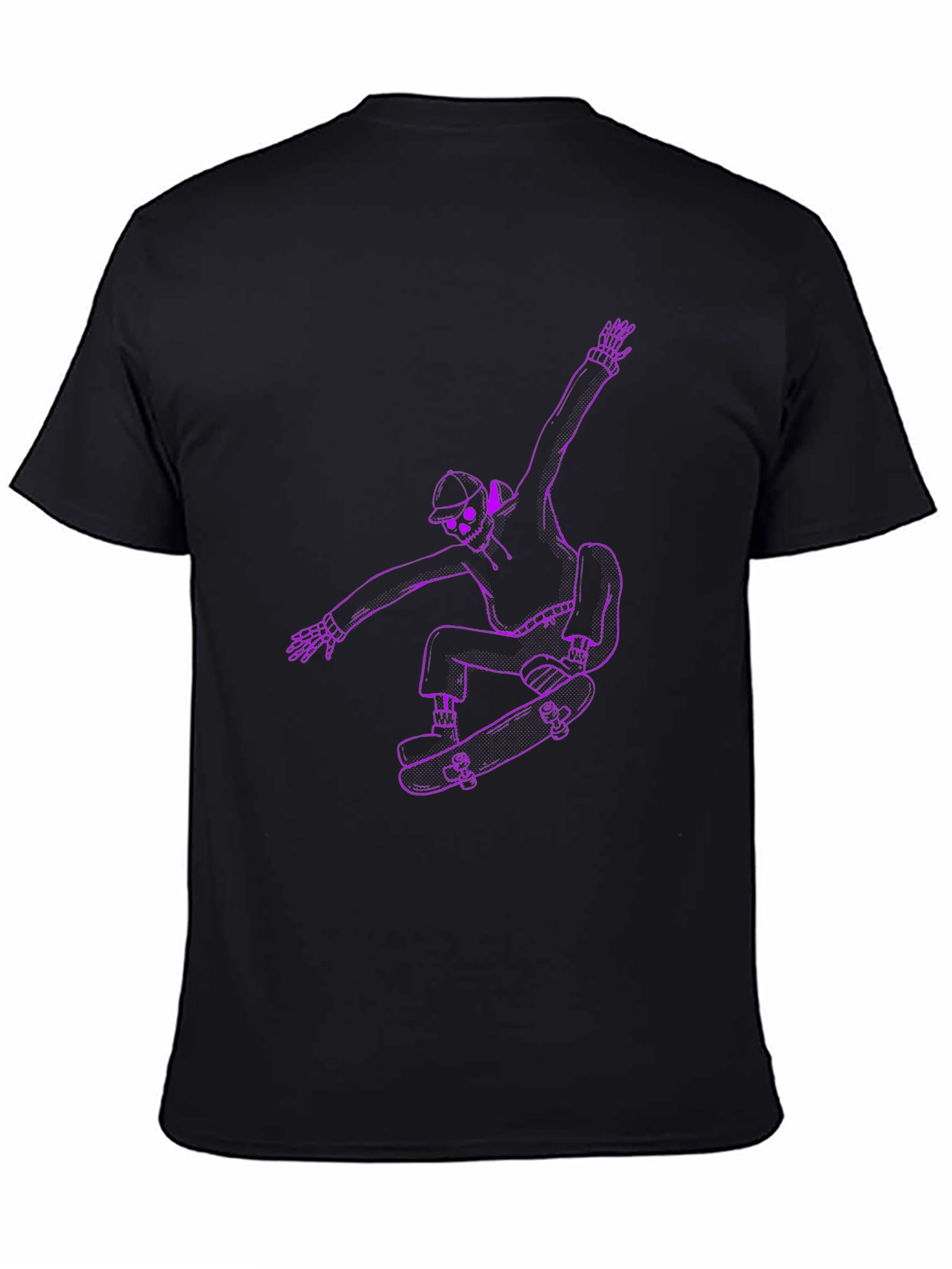 Skateboarding Skeleton Graphic Tee