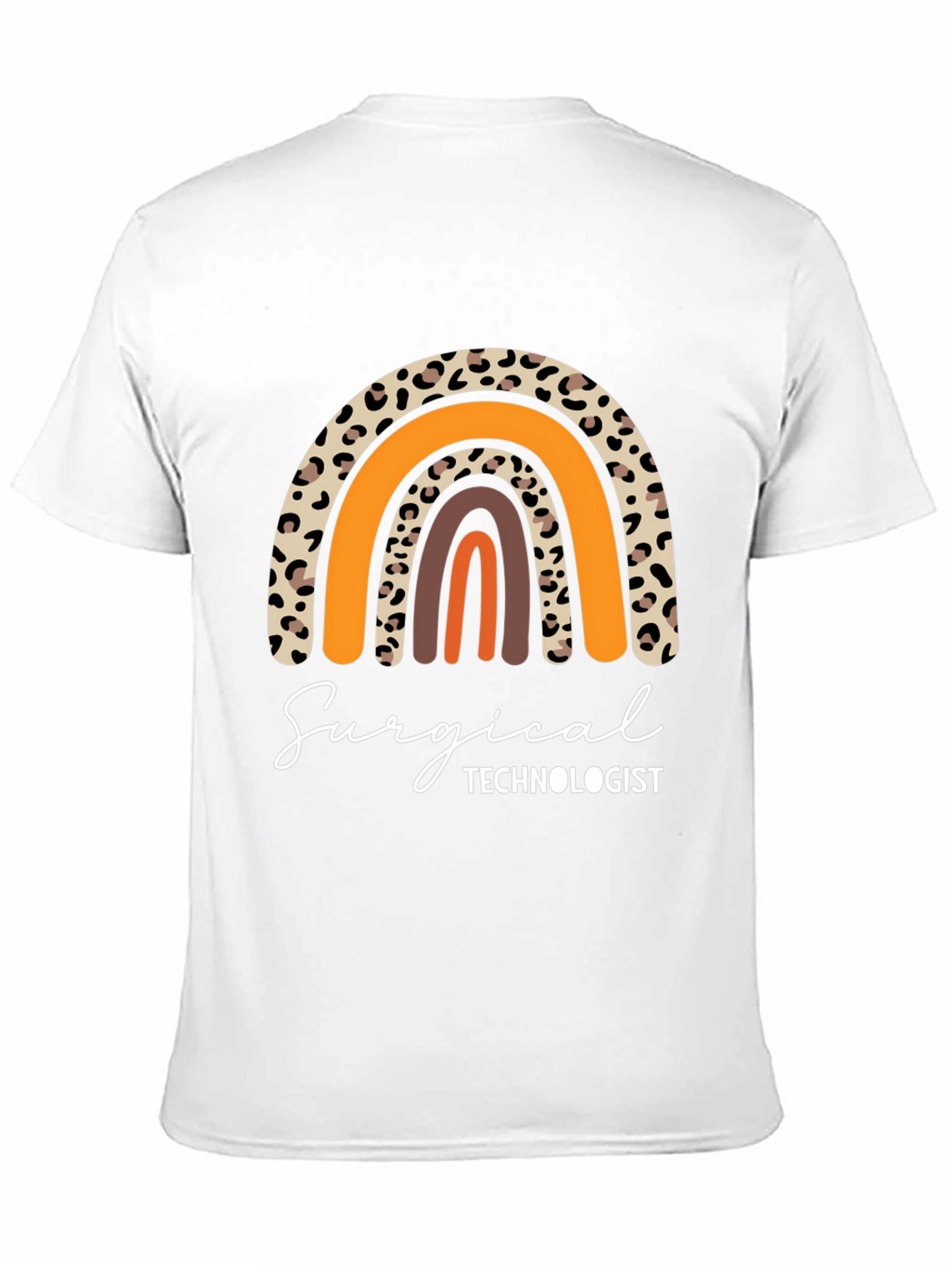 Surgical Technologist Leopard Rainbow Graphic Tee
