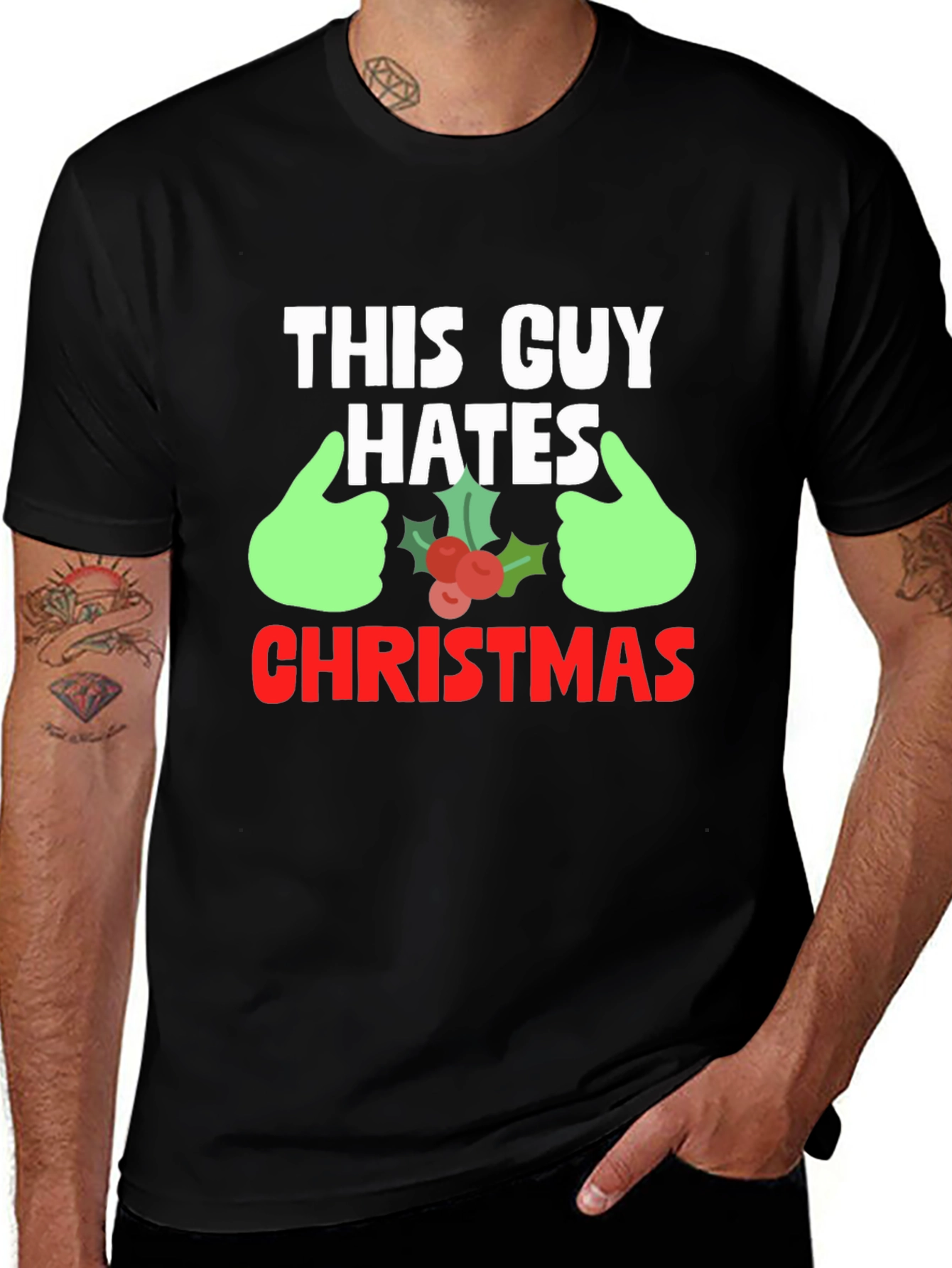 This Guy Hates Christmas Graphic Tee