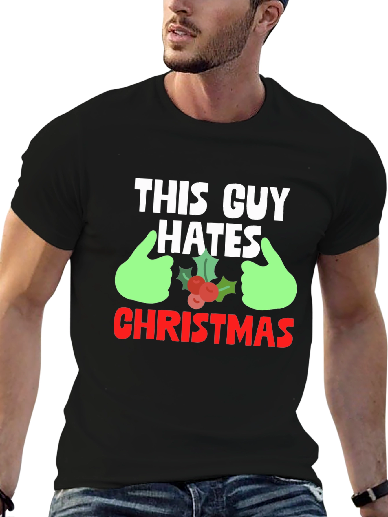 This Guy Hates Christmas Graphic Tee