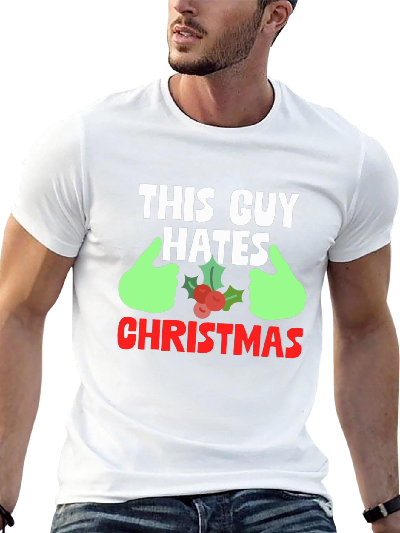 This Guy Hates Christmas Graphic Tee