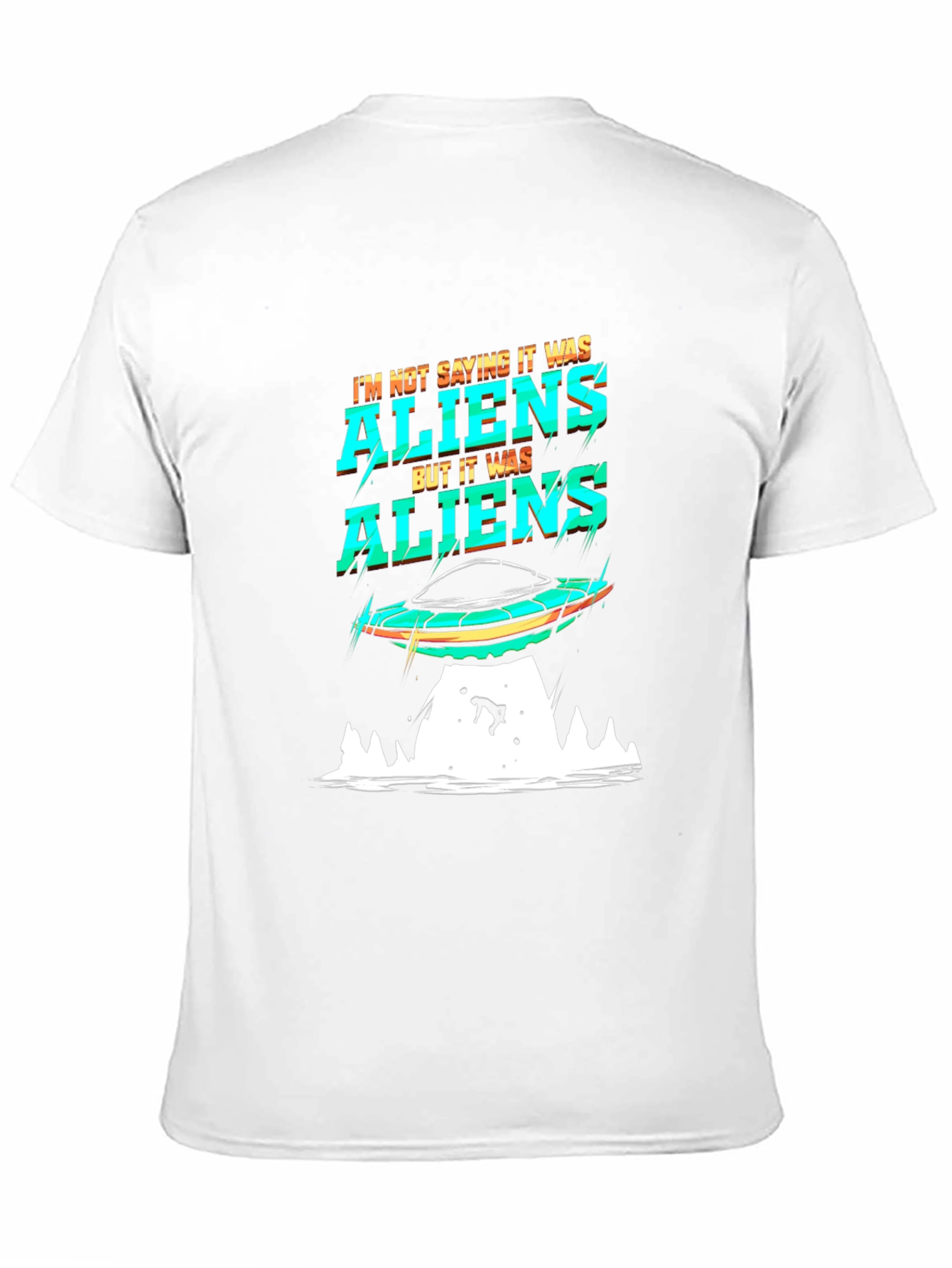 Aliens Graphic T-Shirt UFO Abduction Tee
