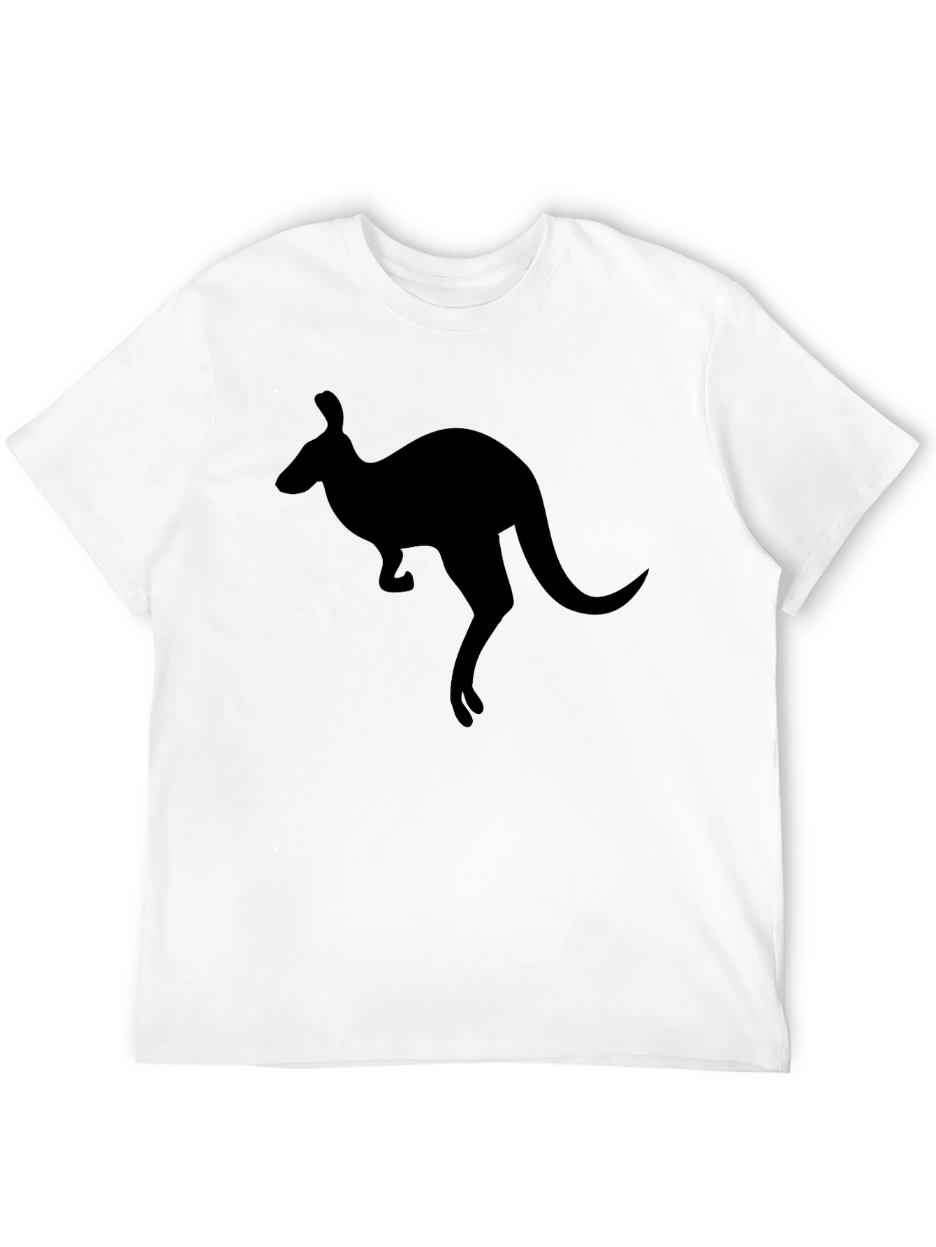 Kangaroo Silhouette T-Shirt - Black