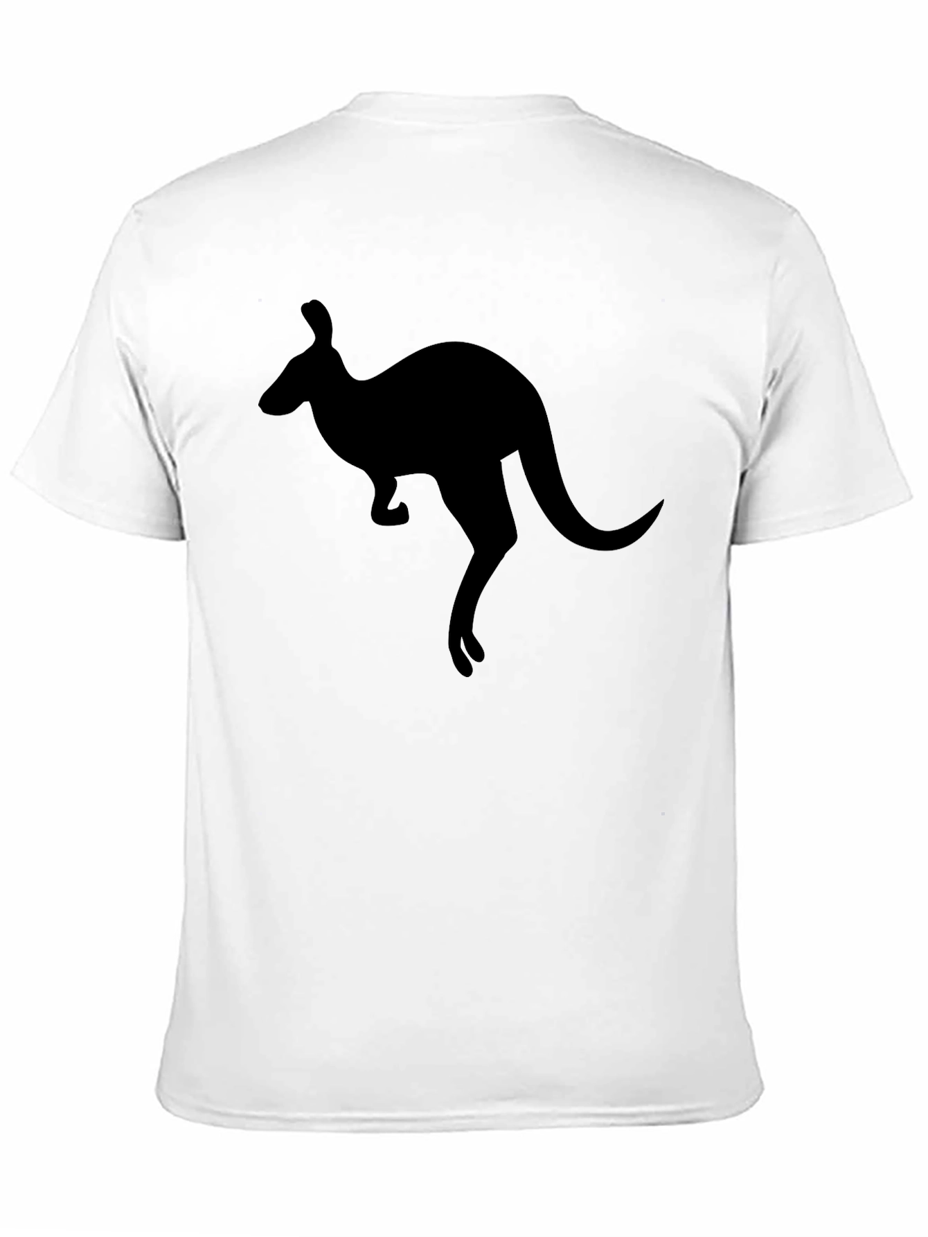 Kangaroo Silhouette T-Shirt - Black