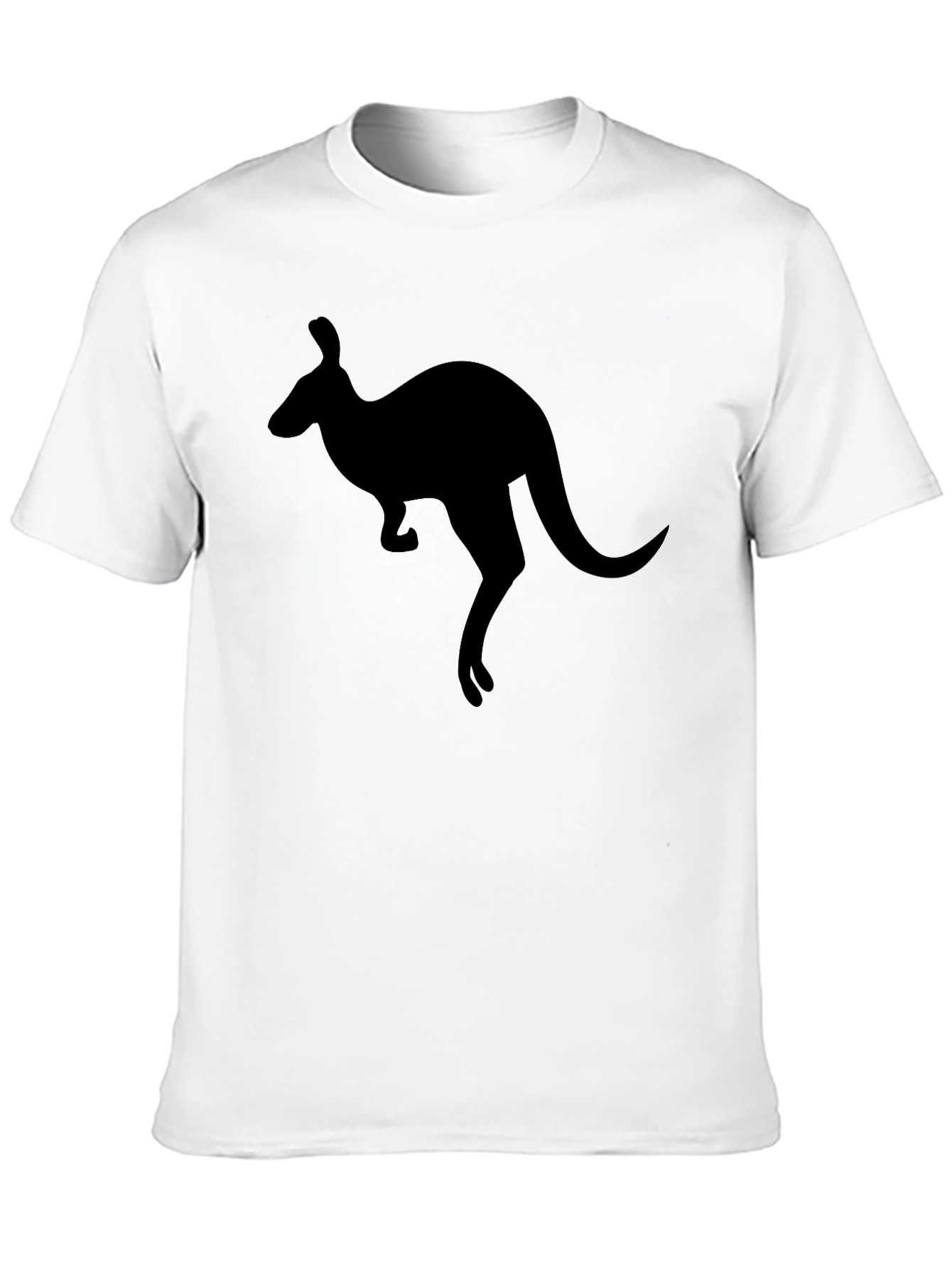 Kangaroo Silhouette T-Shirt - Black