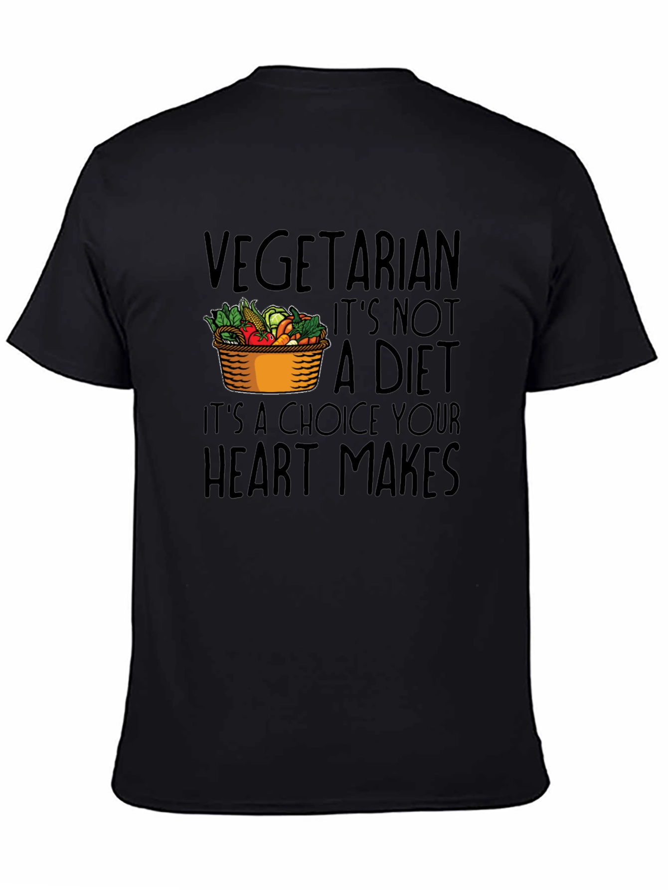 Vegetarian Choice T-Shirt - Heart Makes Choice Tee