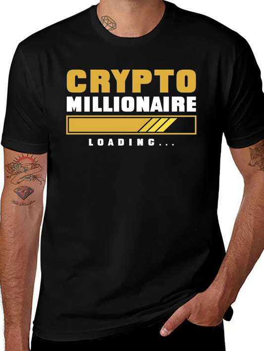 Crypto Millionaire Loading Graphic T-Shirt