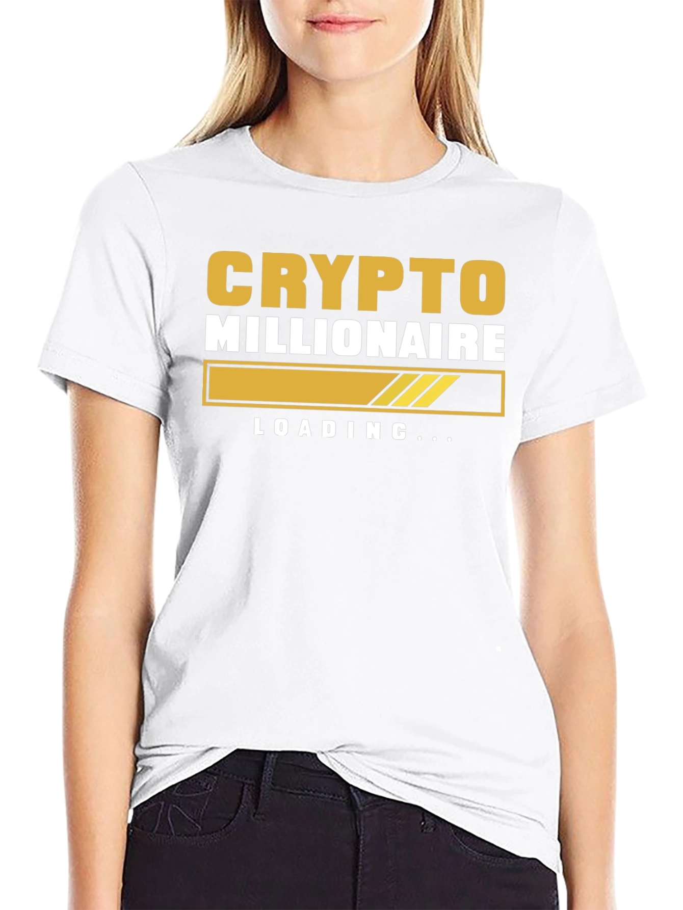 Crypto Millionaire Loading Graphic T-Shirt
