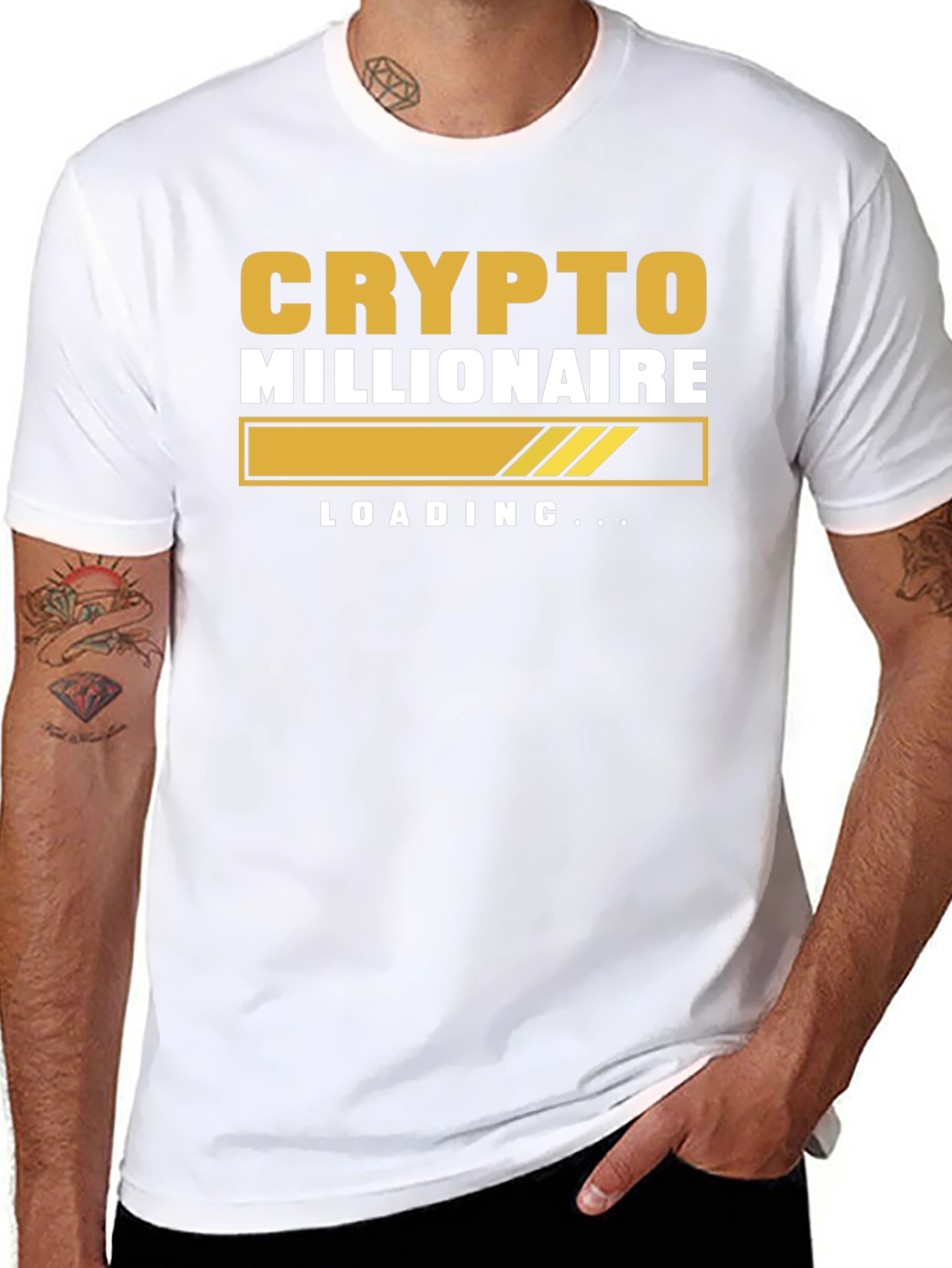 Crypto Millionaire Loading Graphic T-Shirt