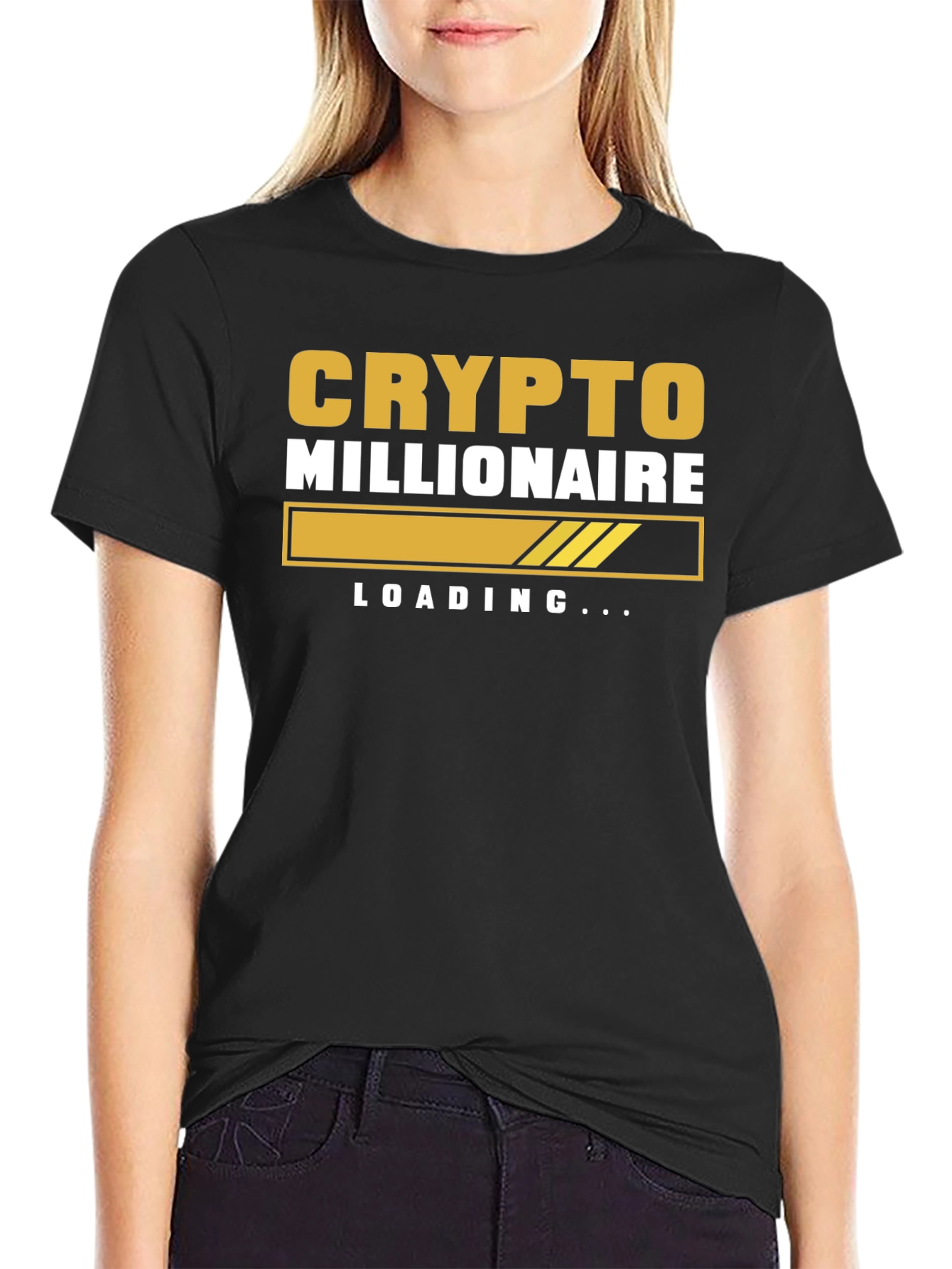 Crypto Millionaire Loading Graphic T-Shirt