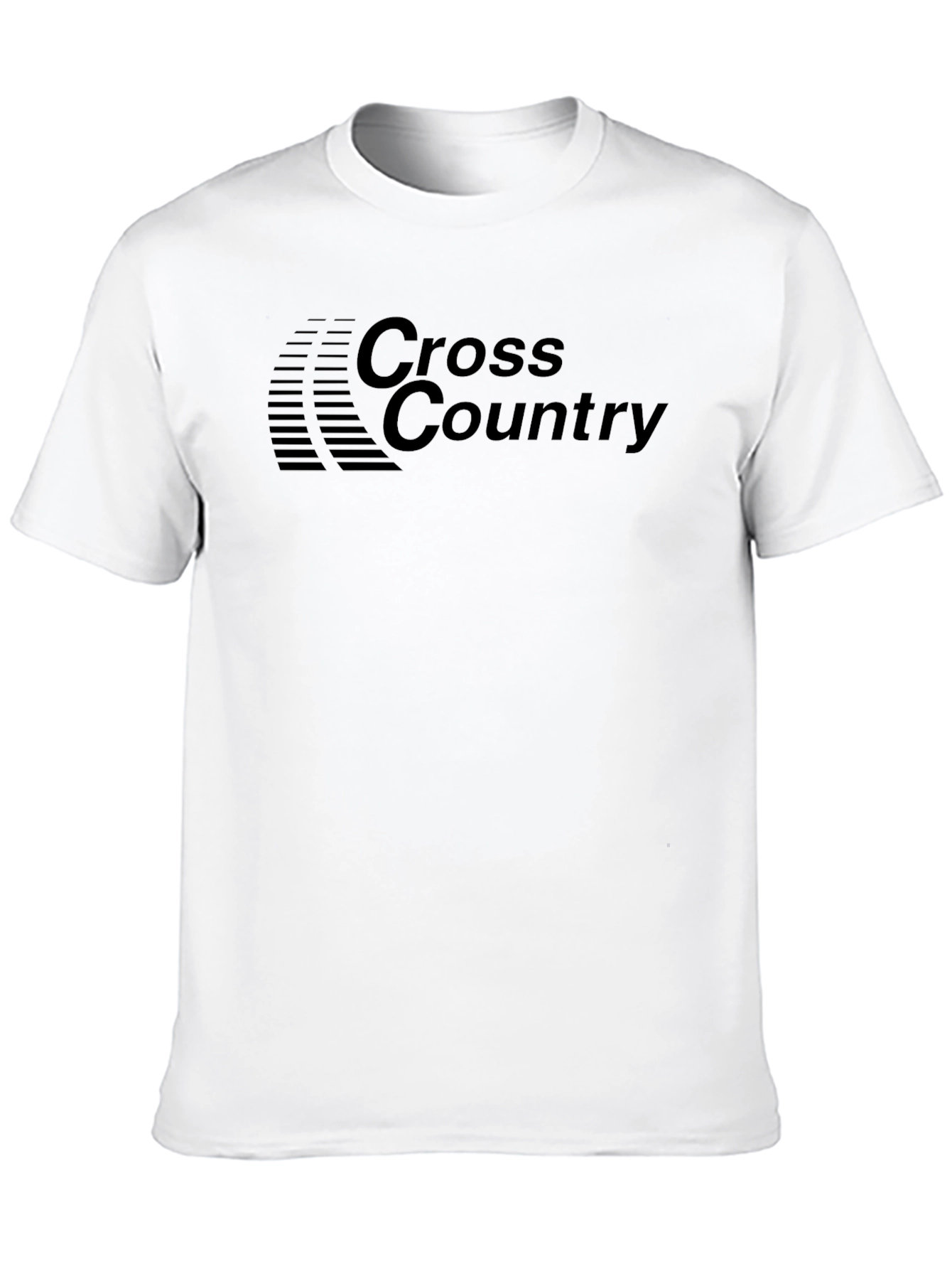 Cross Country Black Graphic Tee for Runners