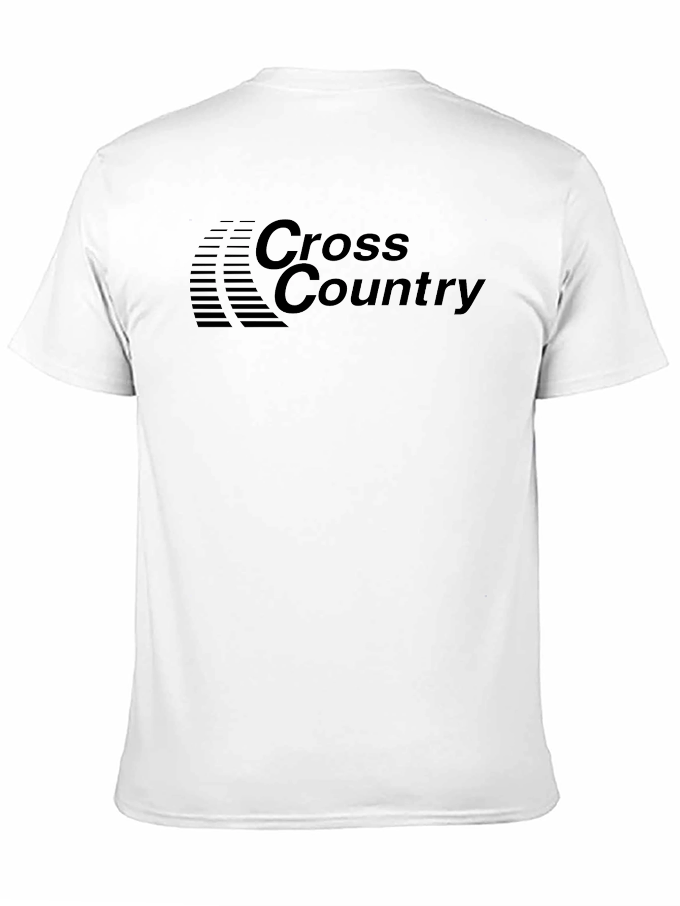 Cross Country Black Graphic Tee for Runners