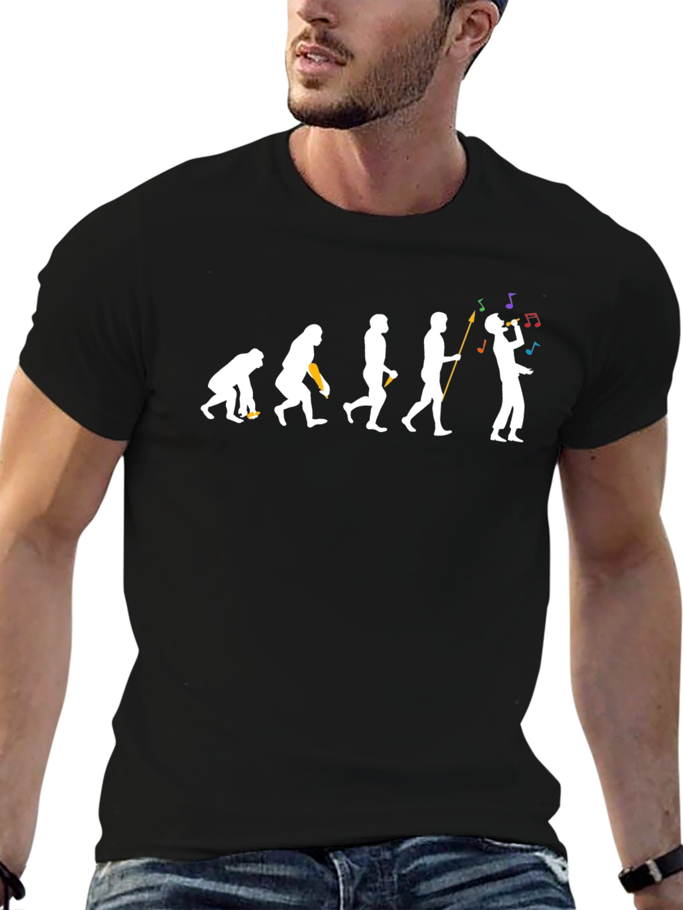 Evolution of Man Music T-Shirt