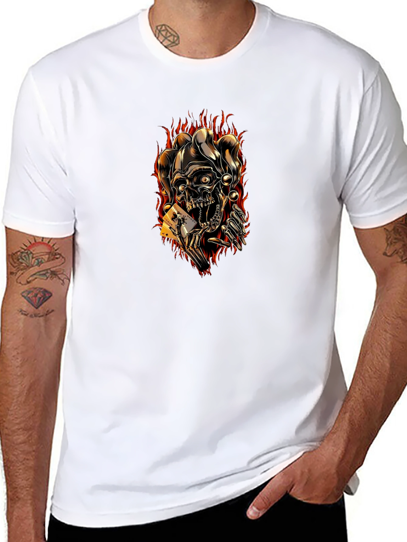 Skull Joker T-Shirt Graphic Tee