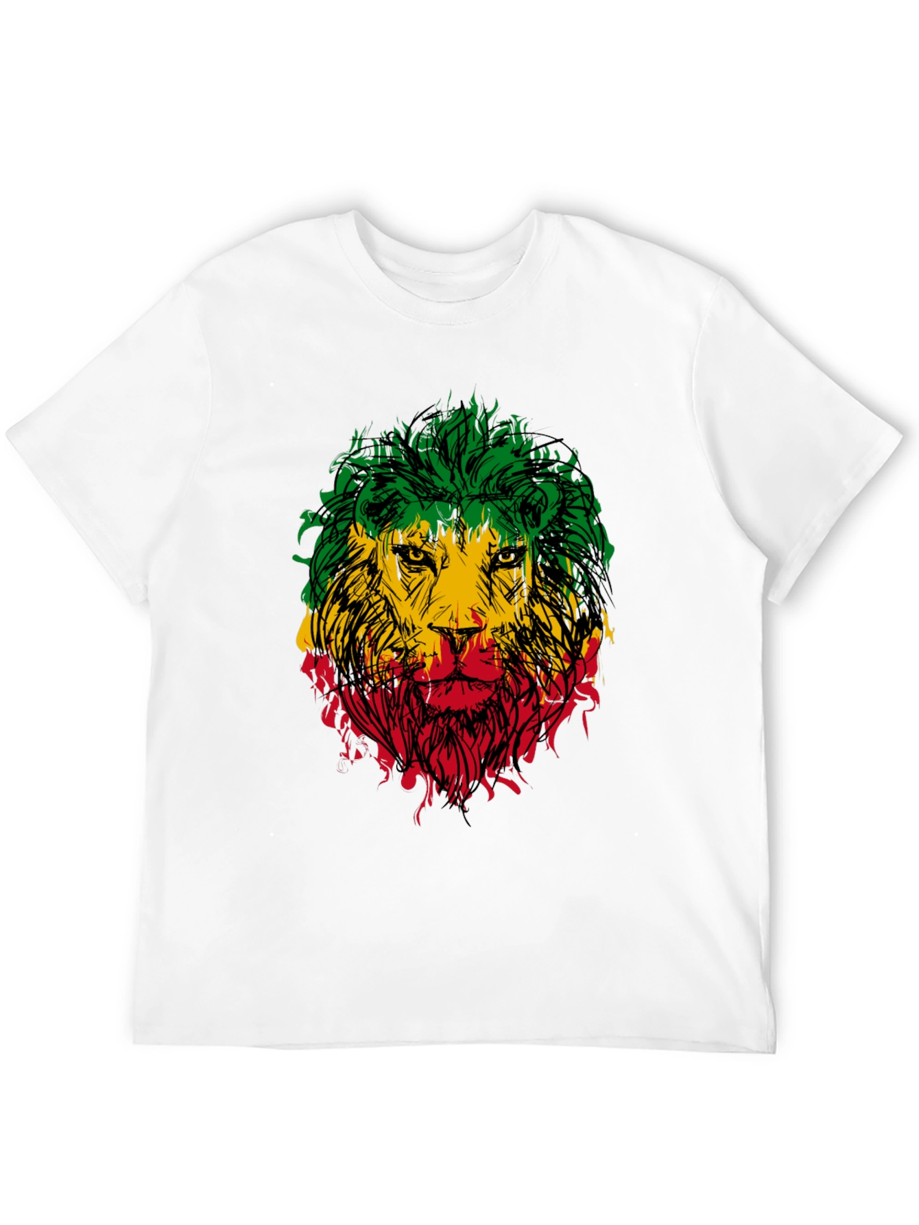 Rasta Lion Graphic Tee - Reggae Style