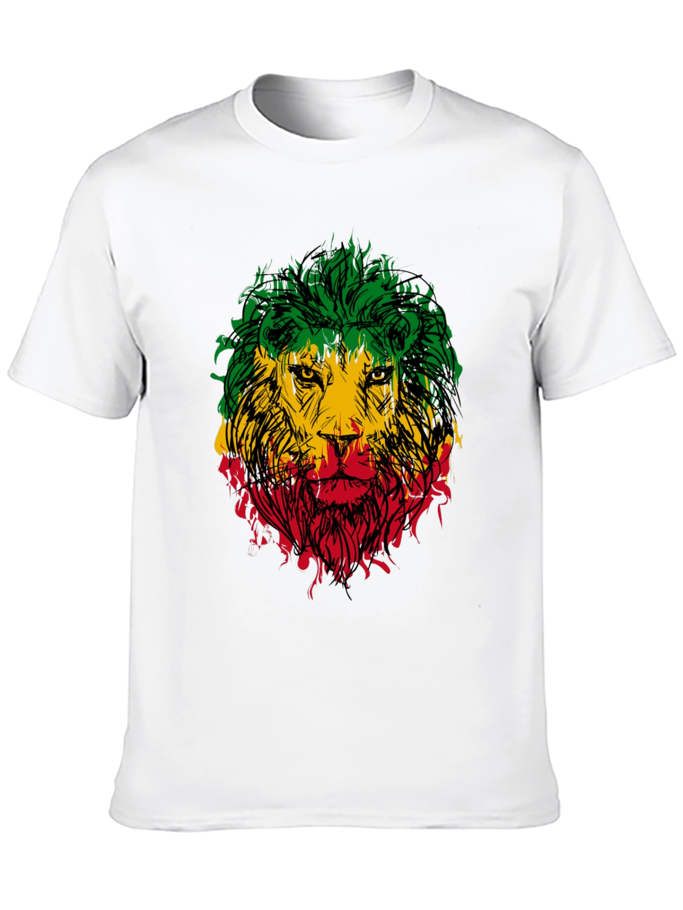Rasta Lion Graphic Tee - Reggae Style