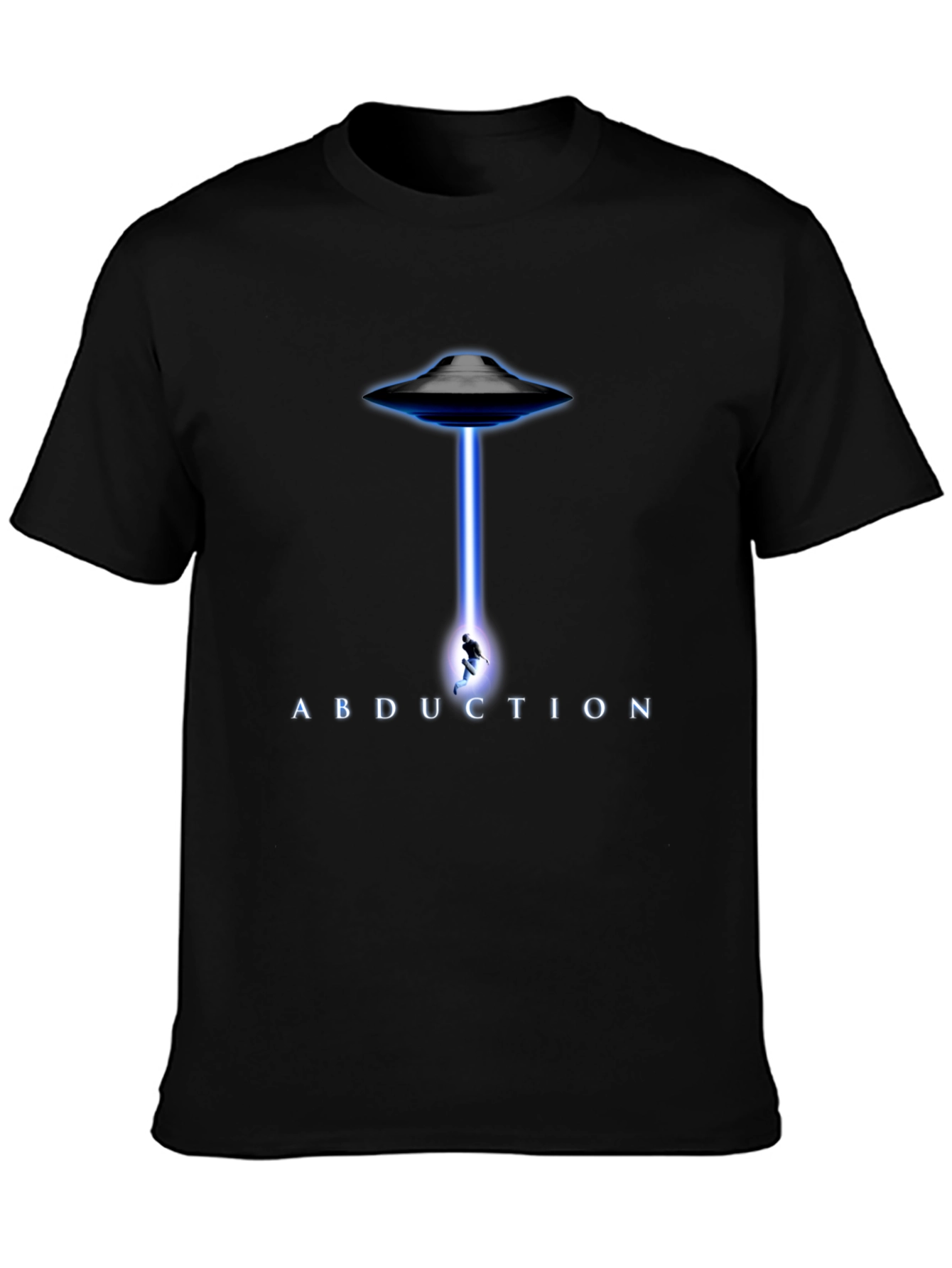 Abduction UFO Graphic T-Shirt - Black