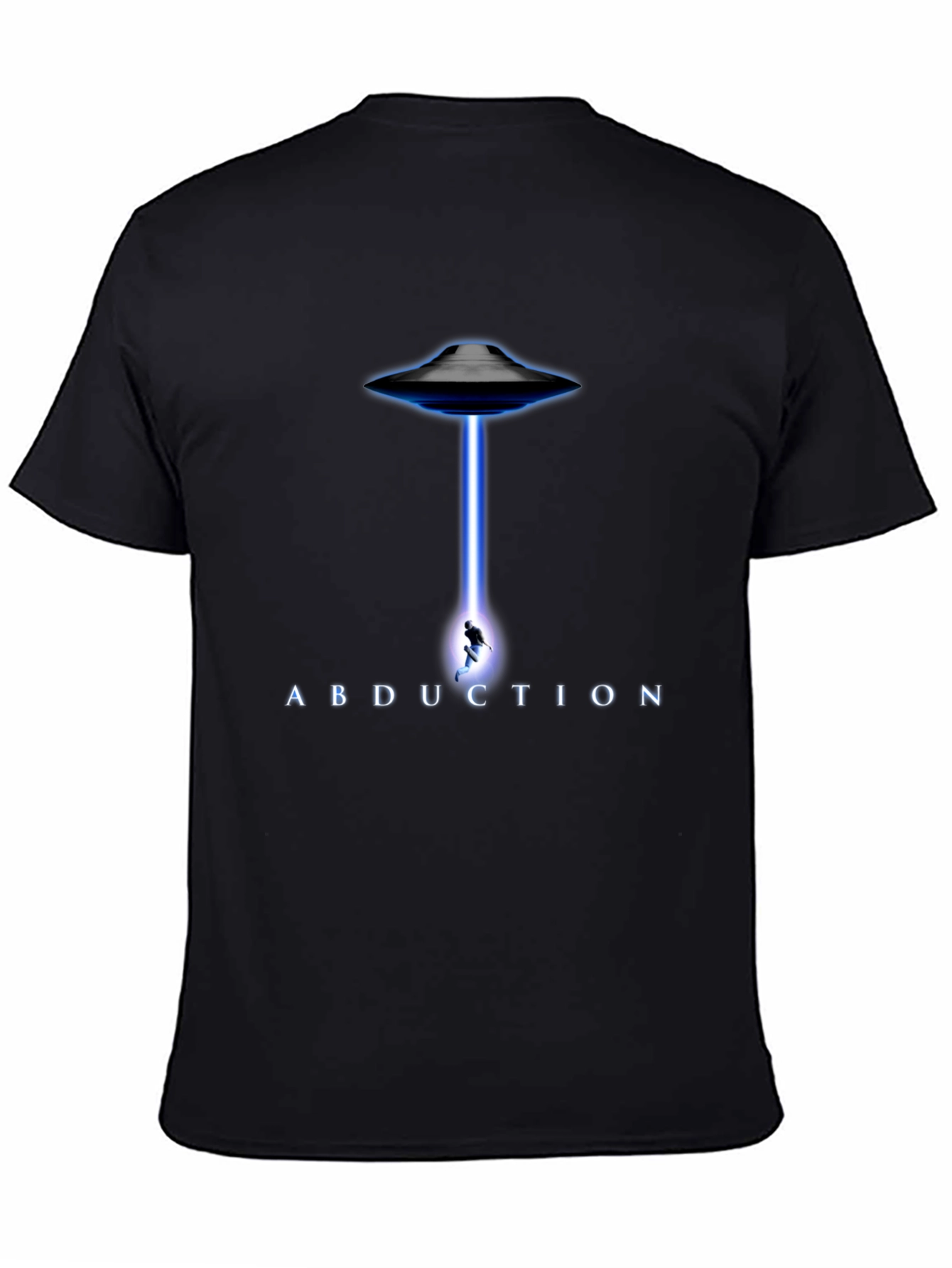 Abduction UFO Graphic T-Shirt - Black