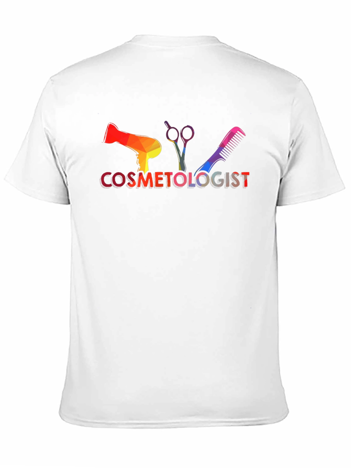 Cosmetologist Rainbow Graphic Tee