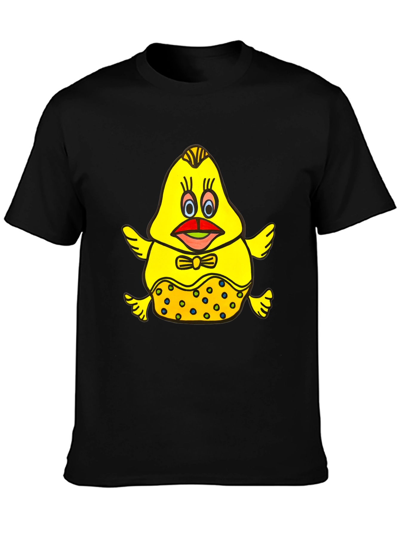 Cartoon Chick Graphic Tee - Unique and Fun!