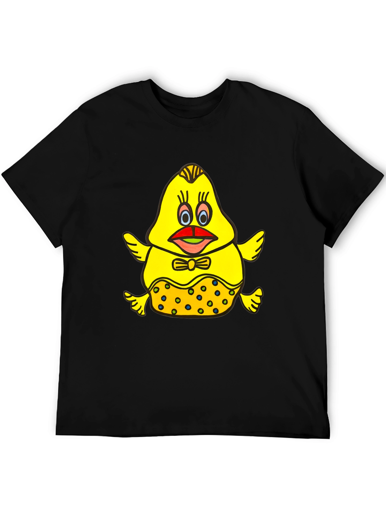 Cartoon Chick Graphic Tee - Unique and Fun!