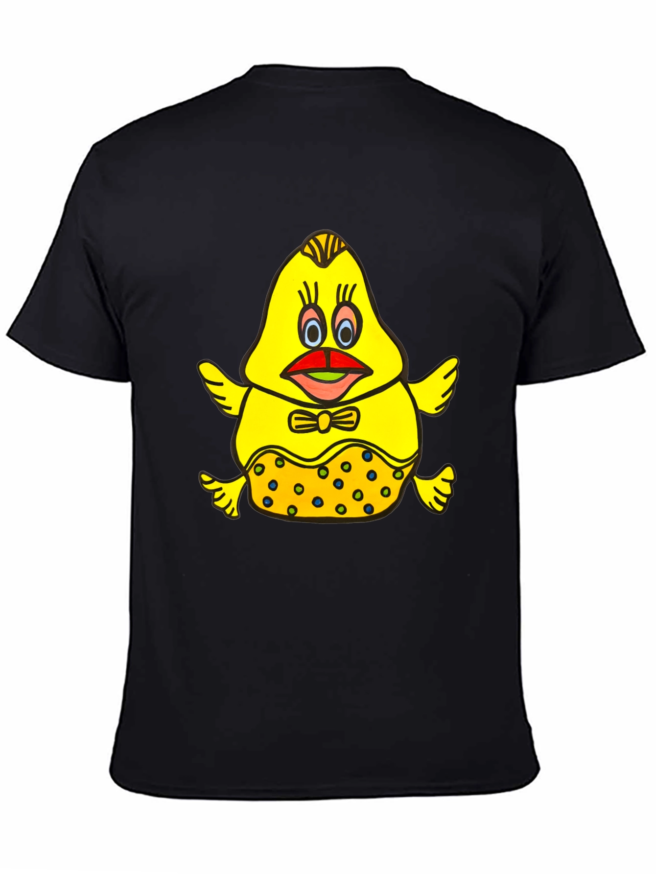 Cartoon Chick Graphic Tee - Unique and Fun!