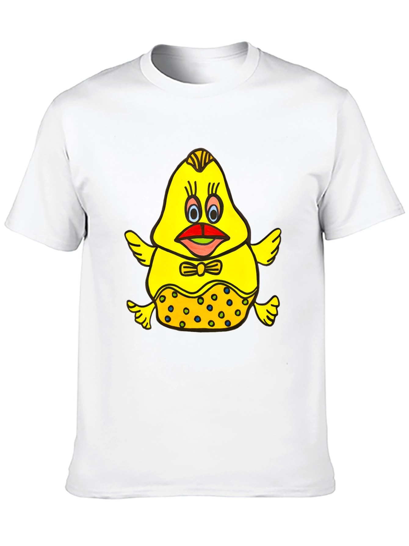 Cartoon Chick Graphic Tee - Unique and Fun!