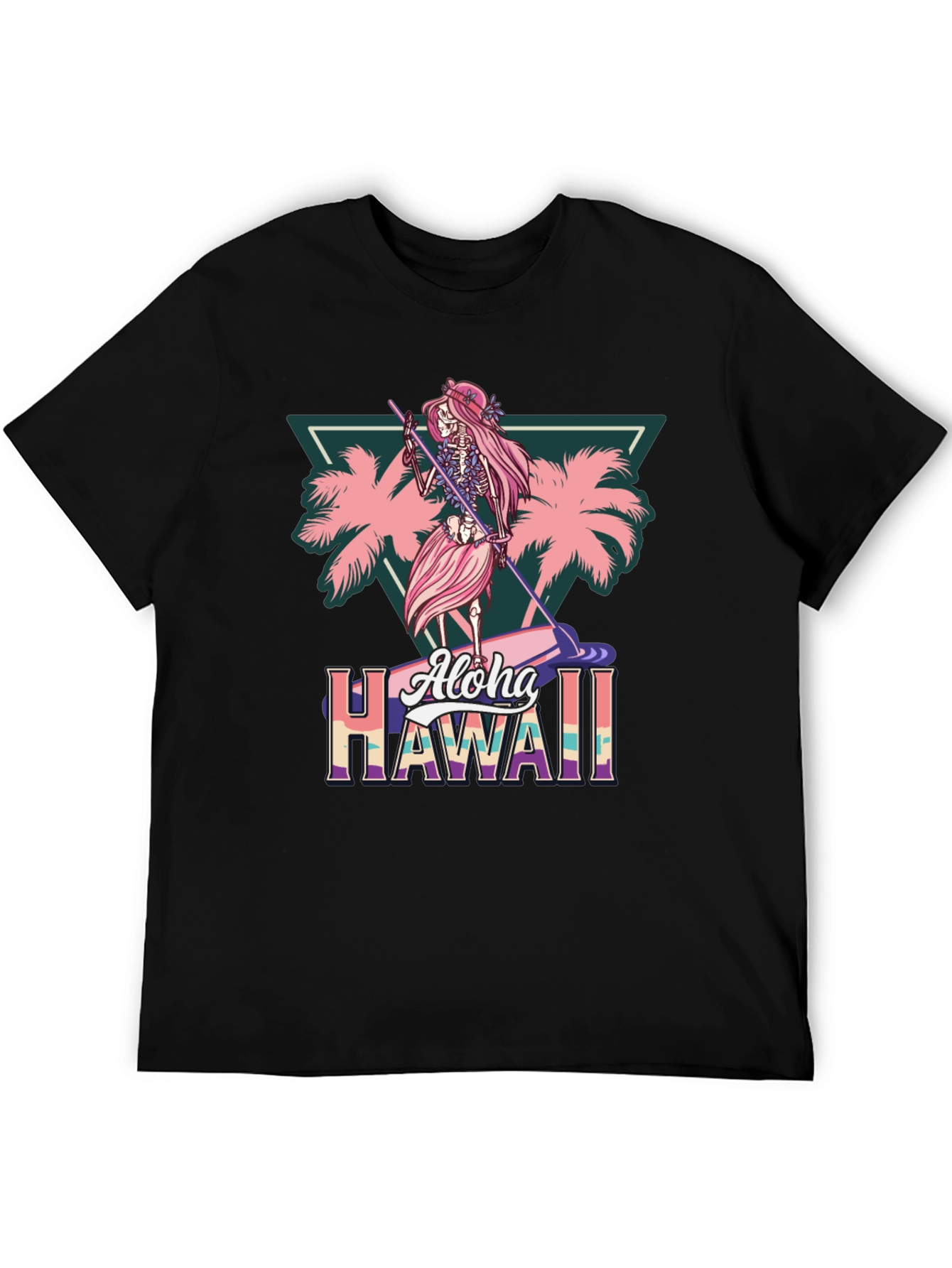 Aloha Hawaii Skeleton Surfer T-Shirt