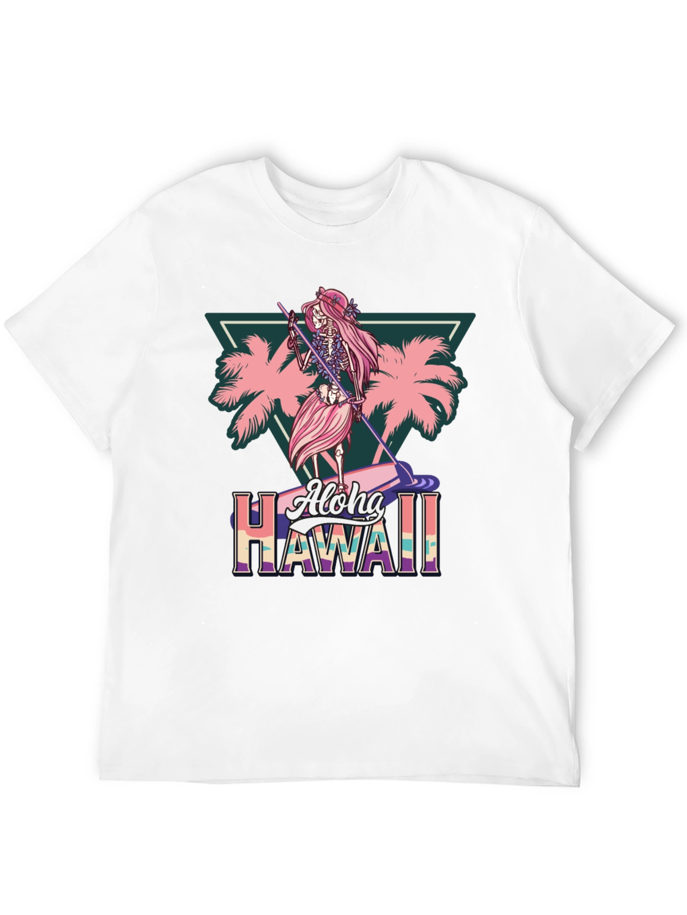 Aloha Hawaii Skeleton Surfer T-Shirt